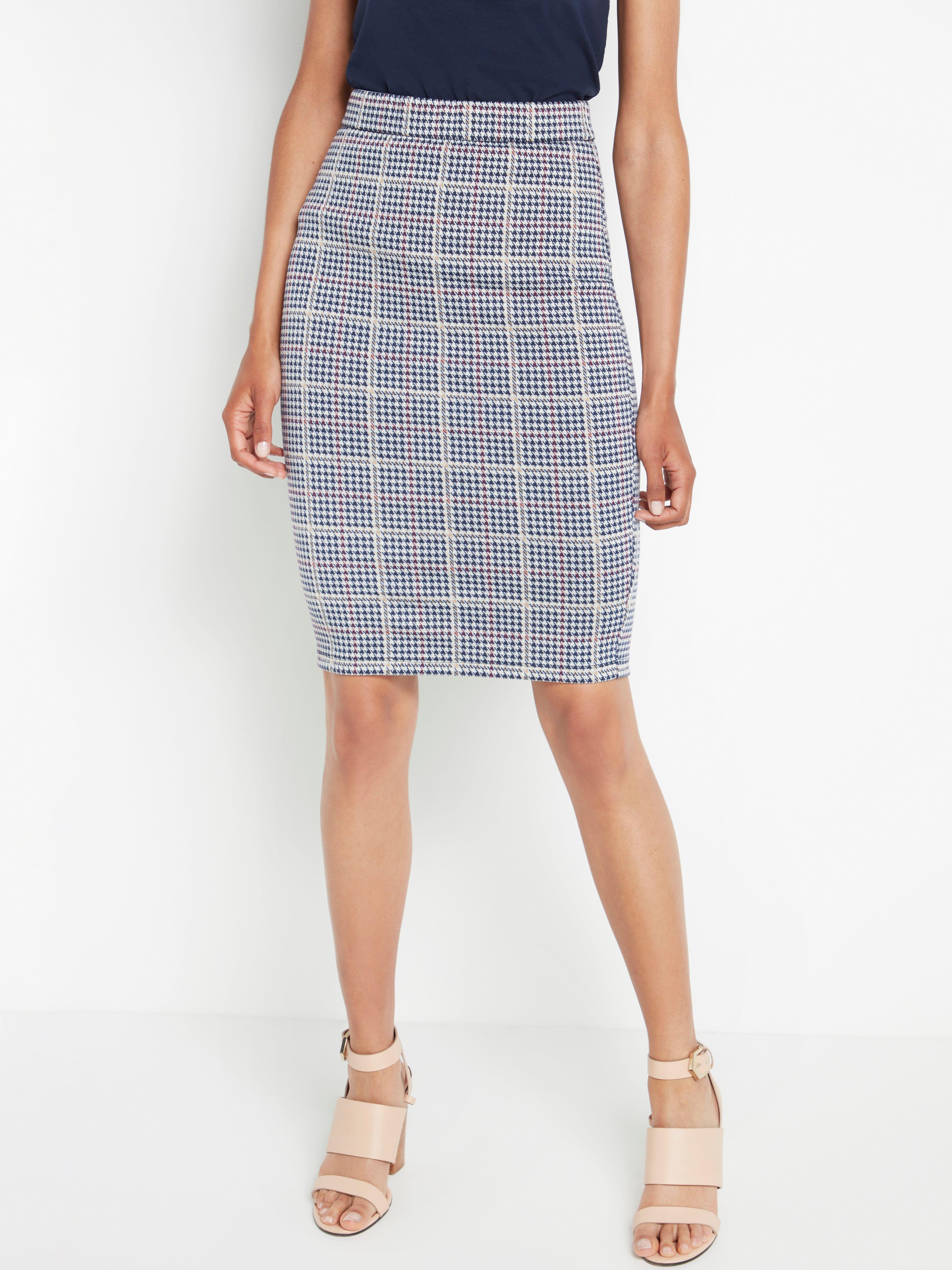 Checkered pencil skirt | Lindex Latvia