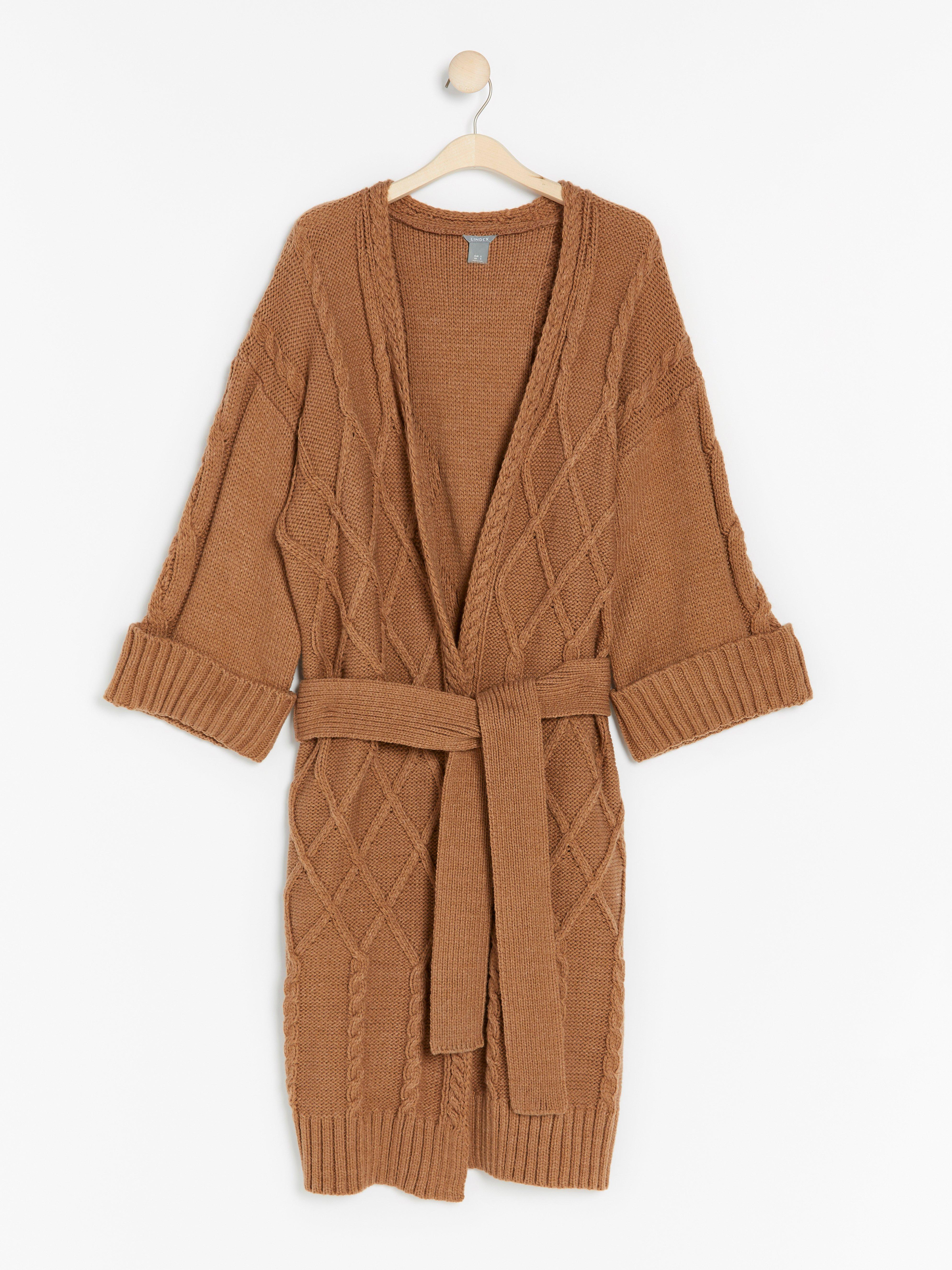 Maxi cardigan - Dam - Brun