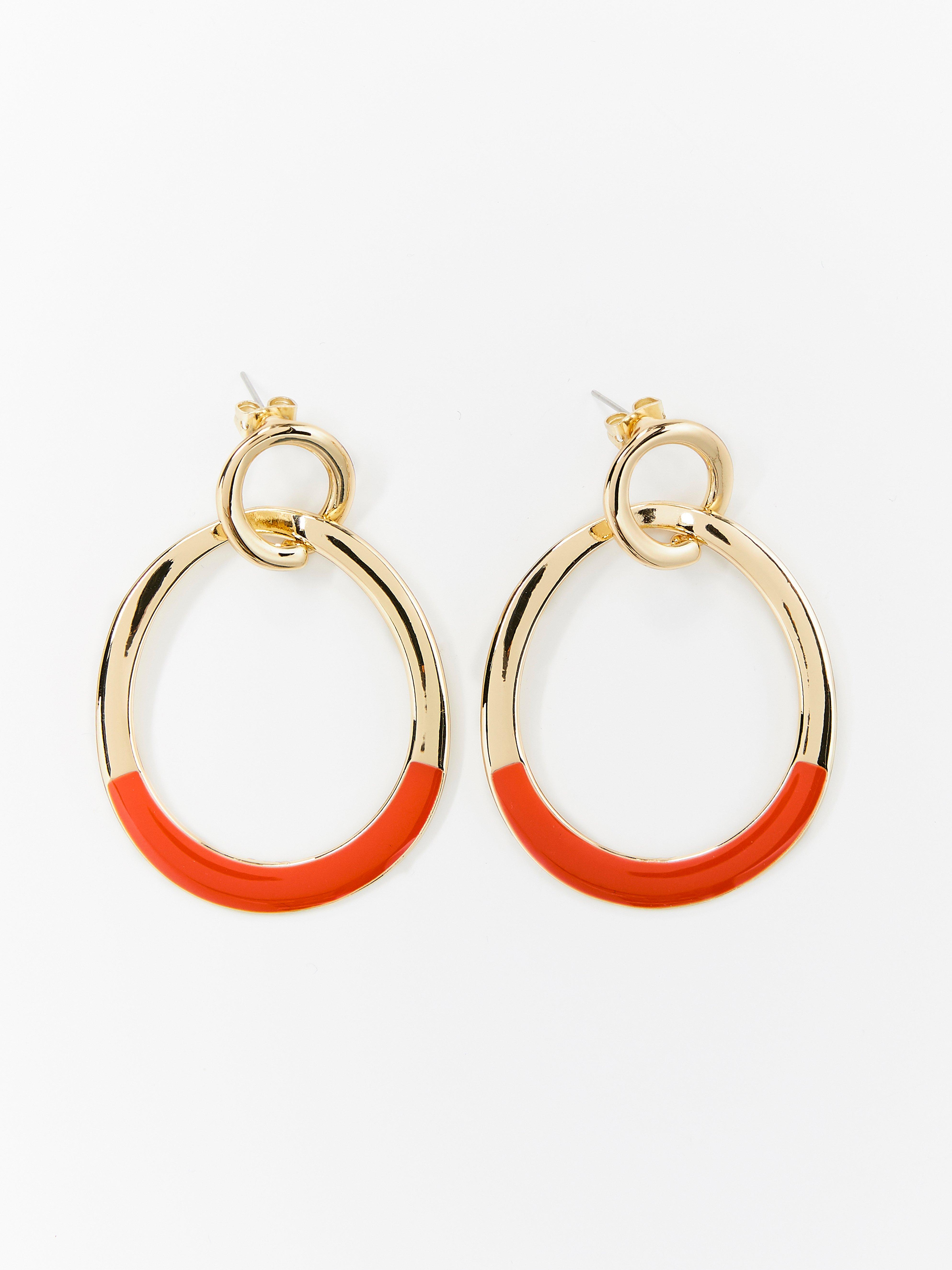 Earrings - Womens Wear - Orange