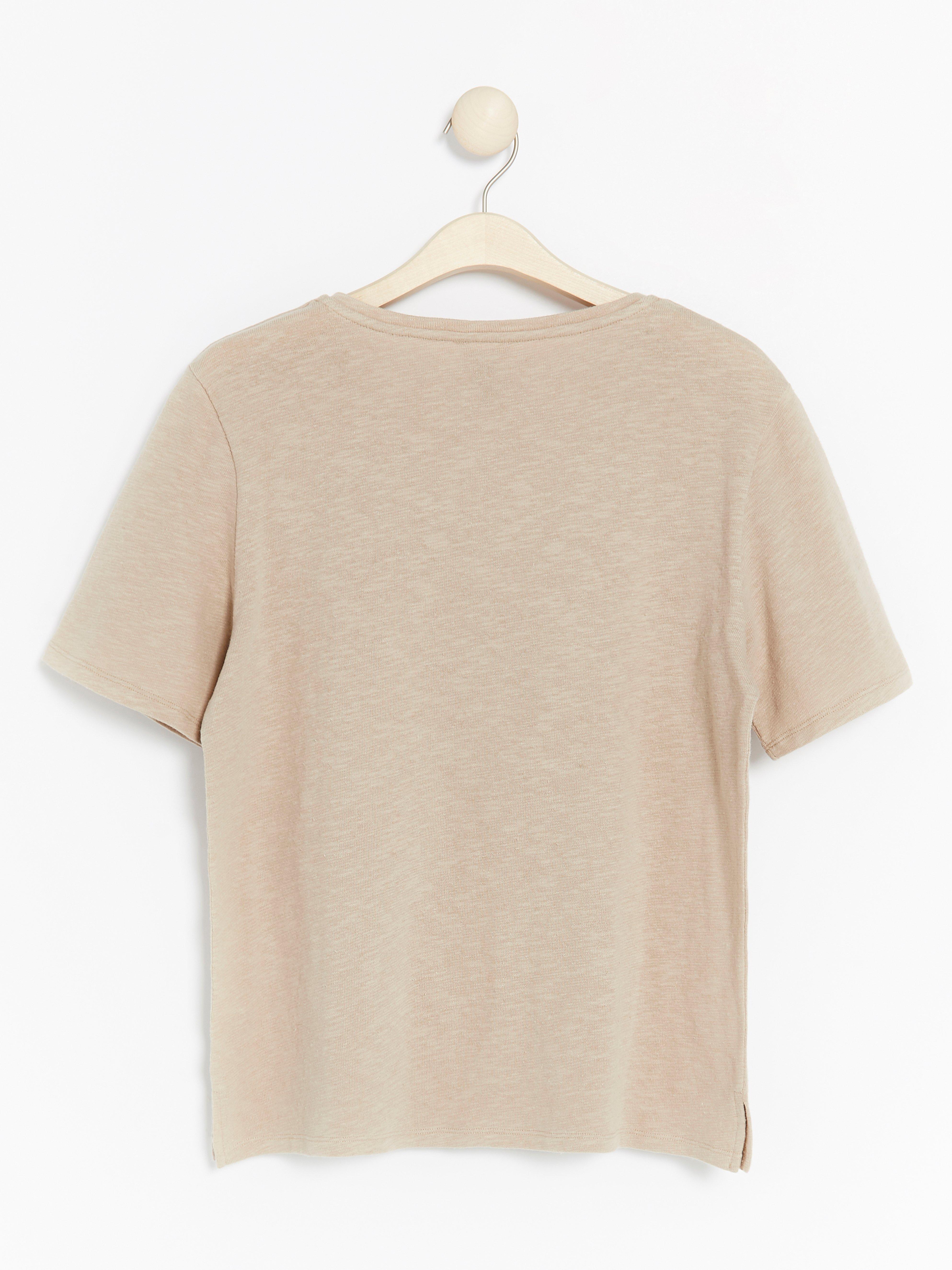 T-shirt - Womens Wear - Beige