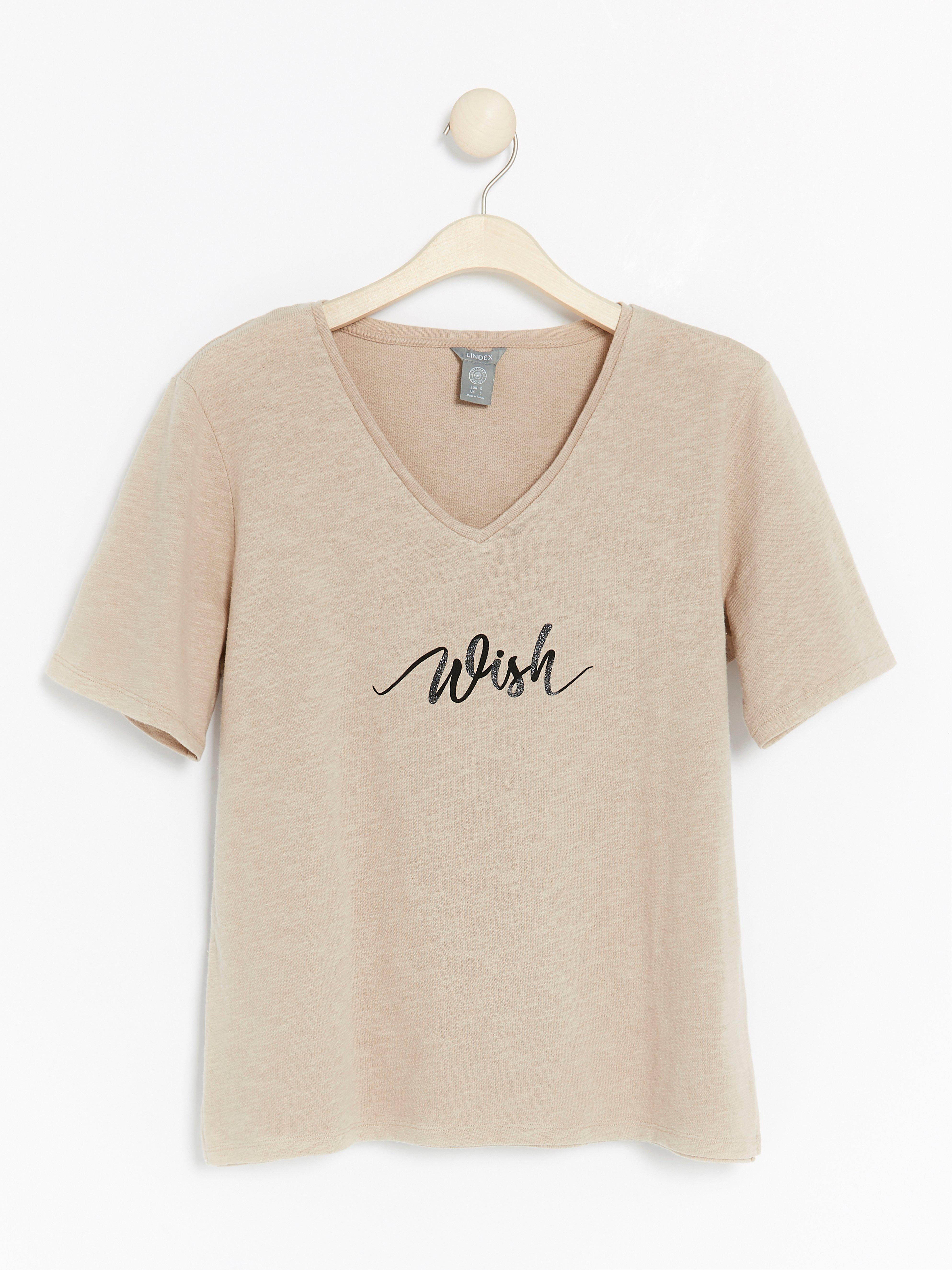 T-shirt - Womens Wear - Beige
