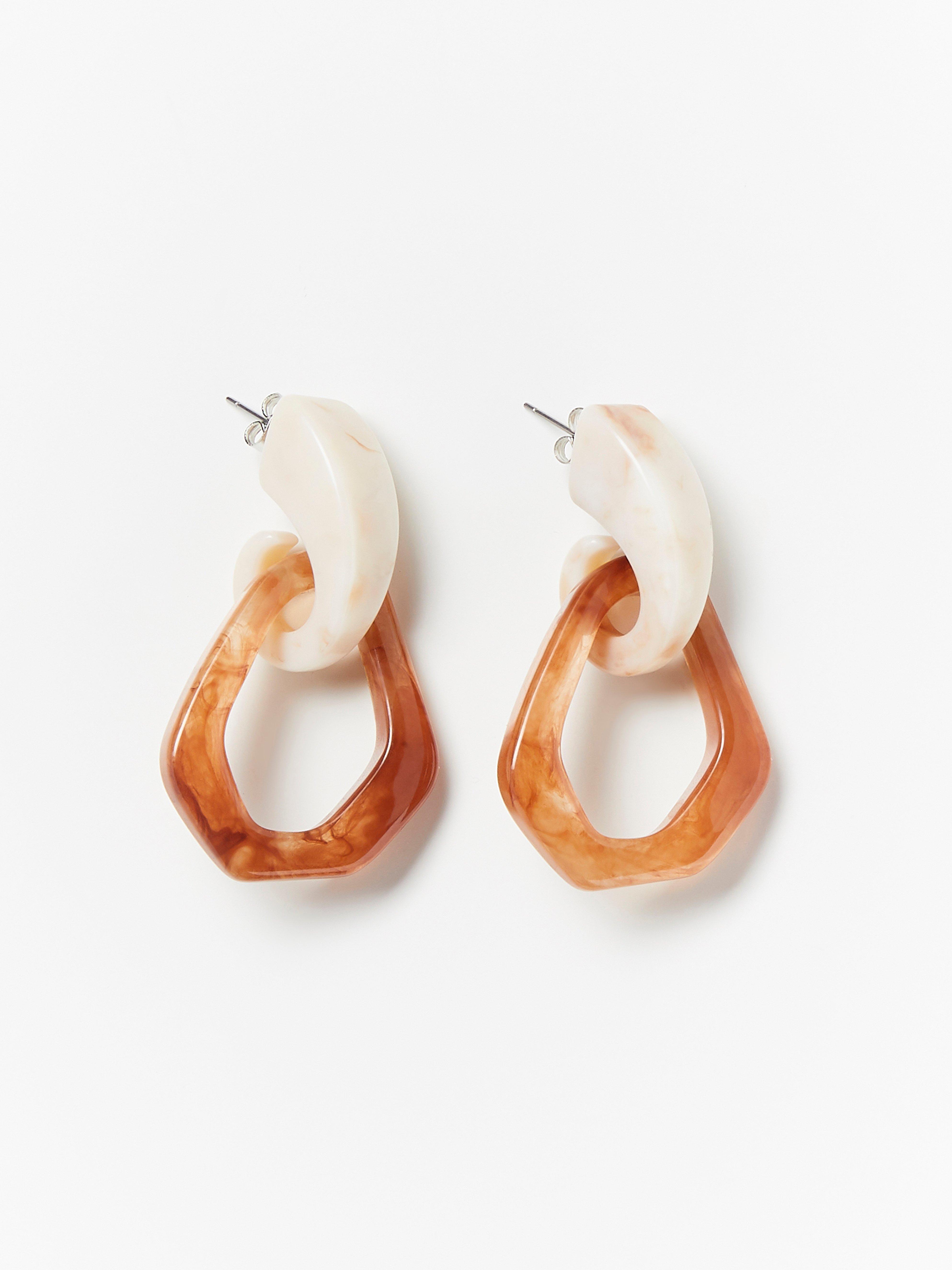 Earrings - Womens Wear - Beige