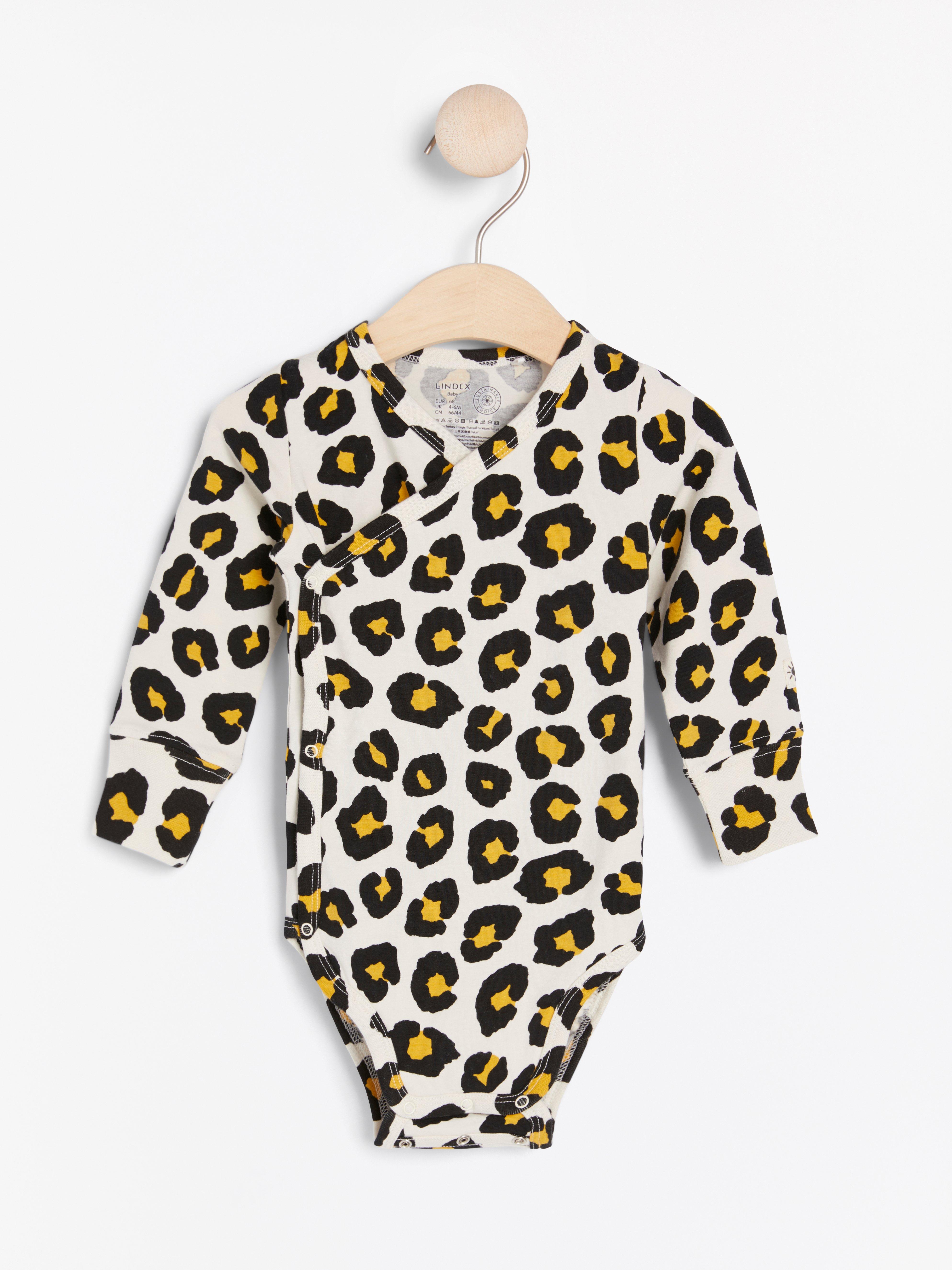 leopard print wrap bodysuit