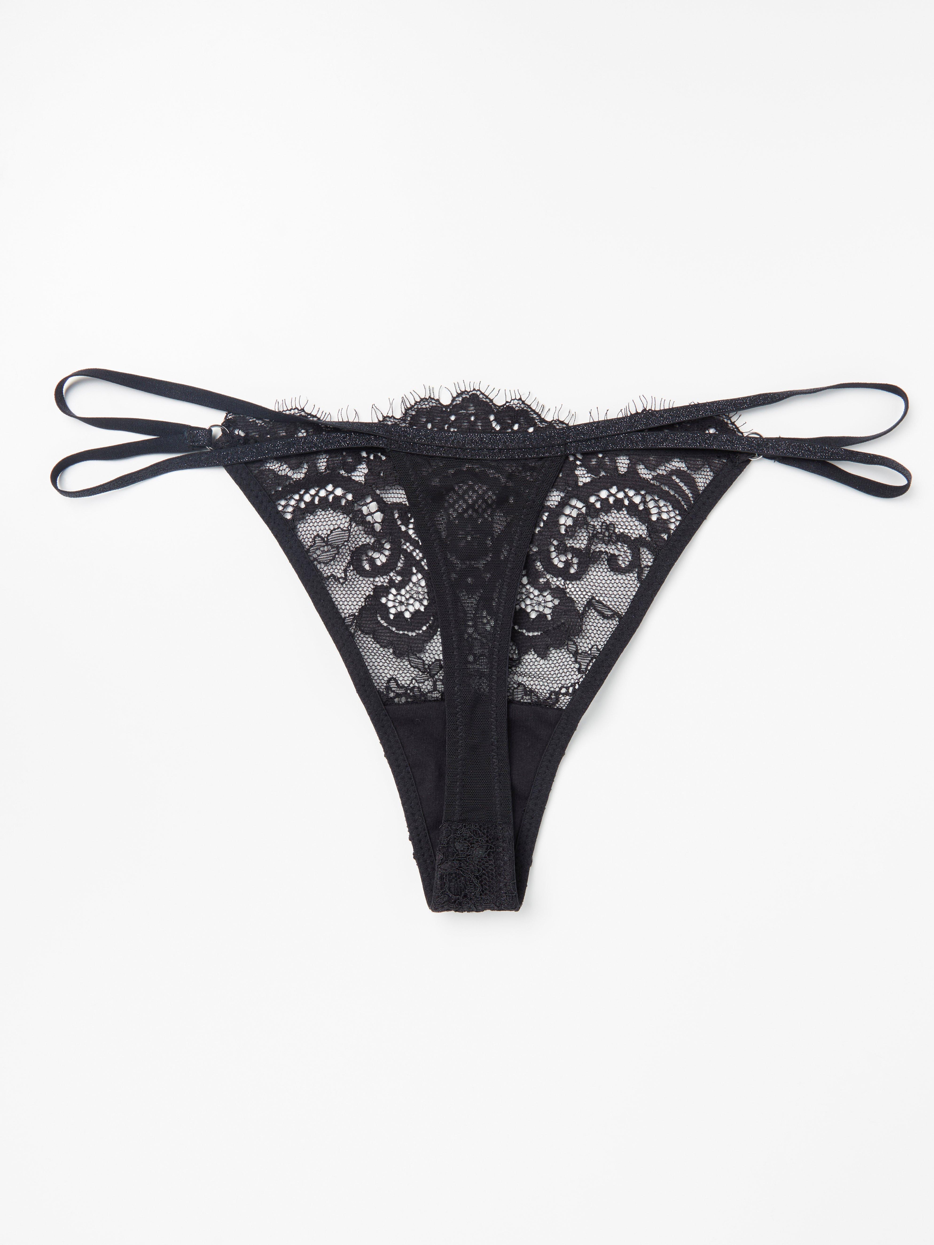 Thong Low - Lingerie - Black