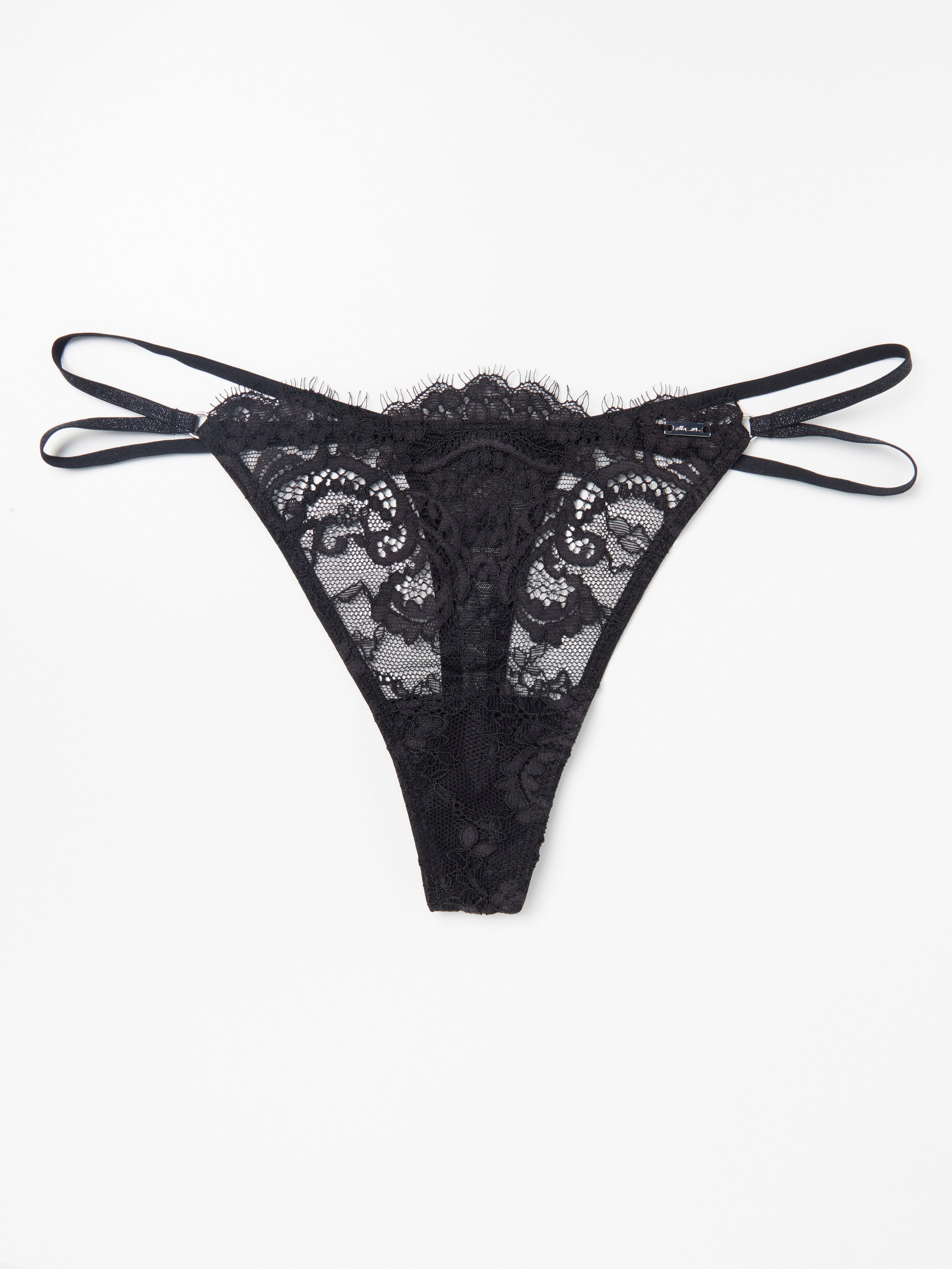 Thong Low - Lingerie - Black