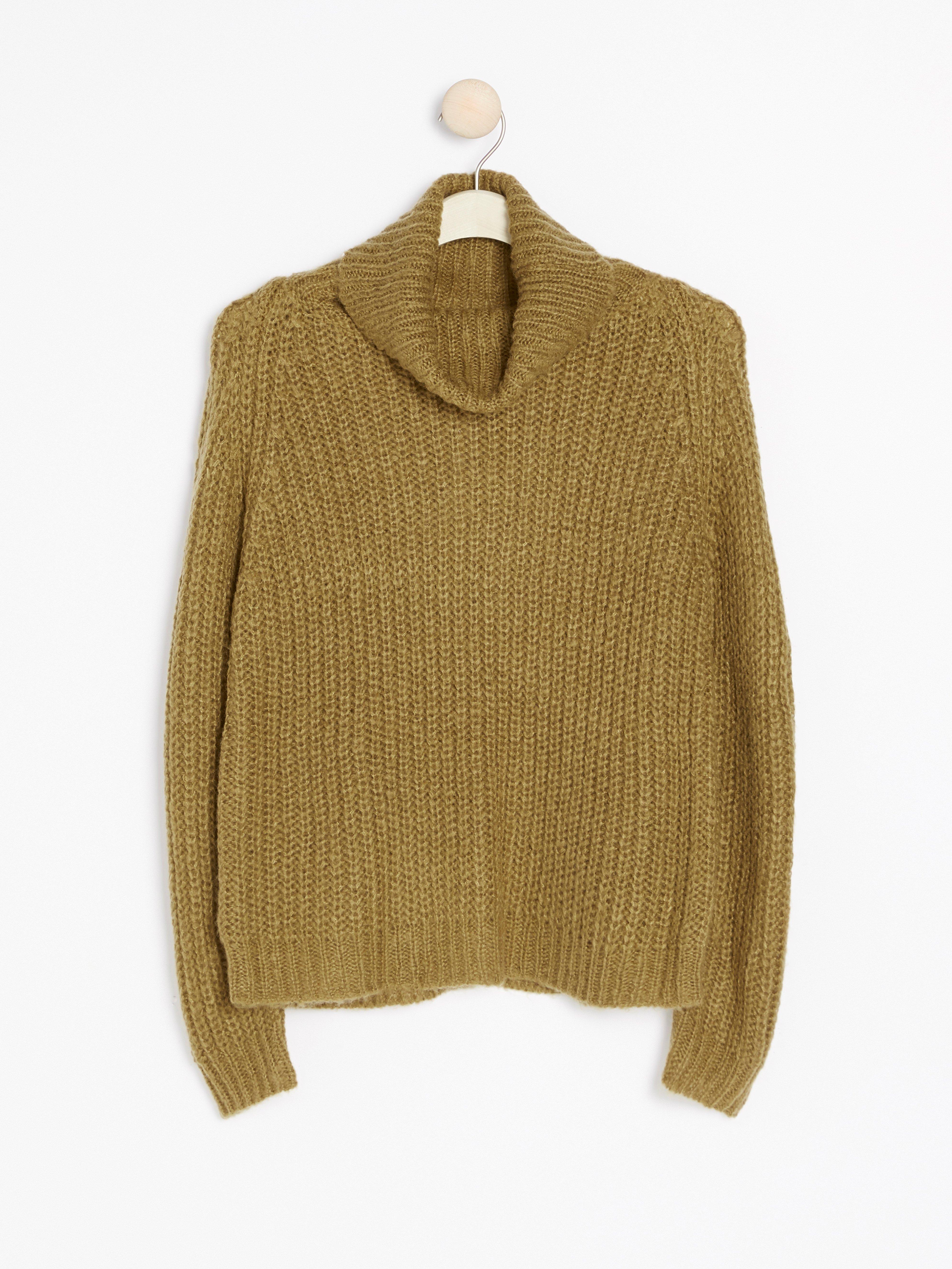 Roller Neck Sweater - Womens Wear - Brown