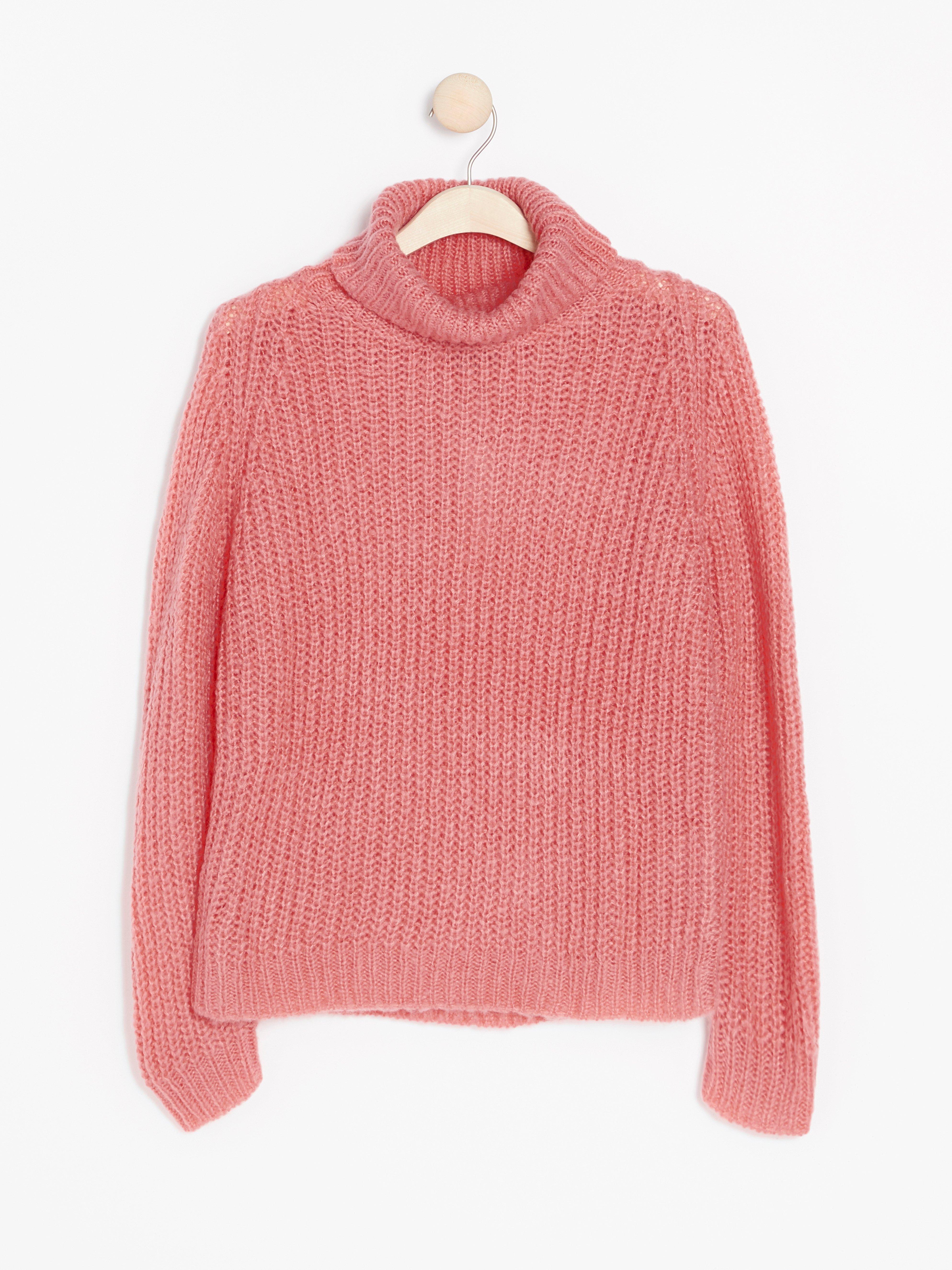 Roller Neck Sweater - Womens Wear - Pink