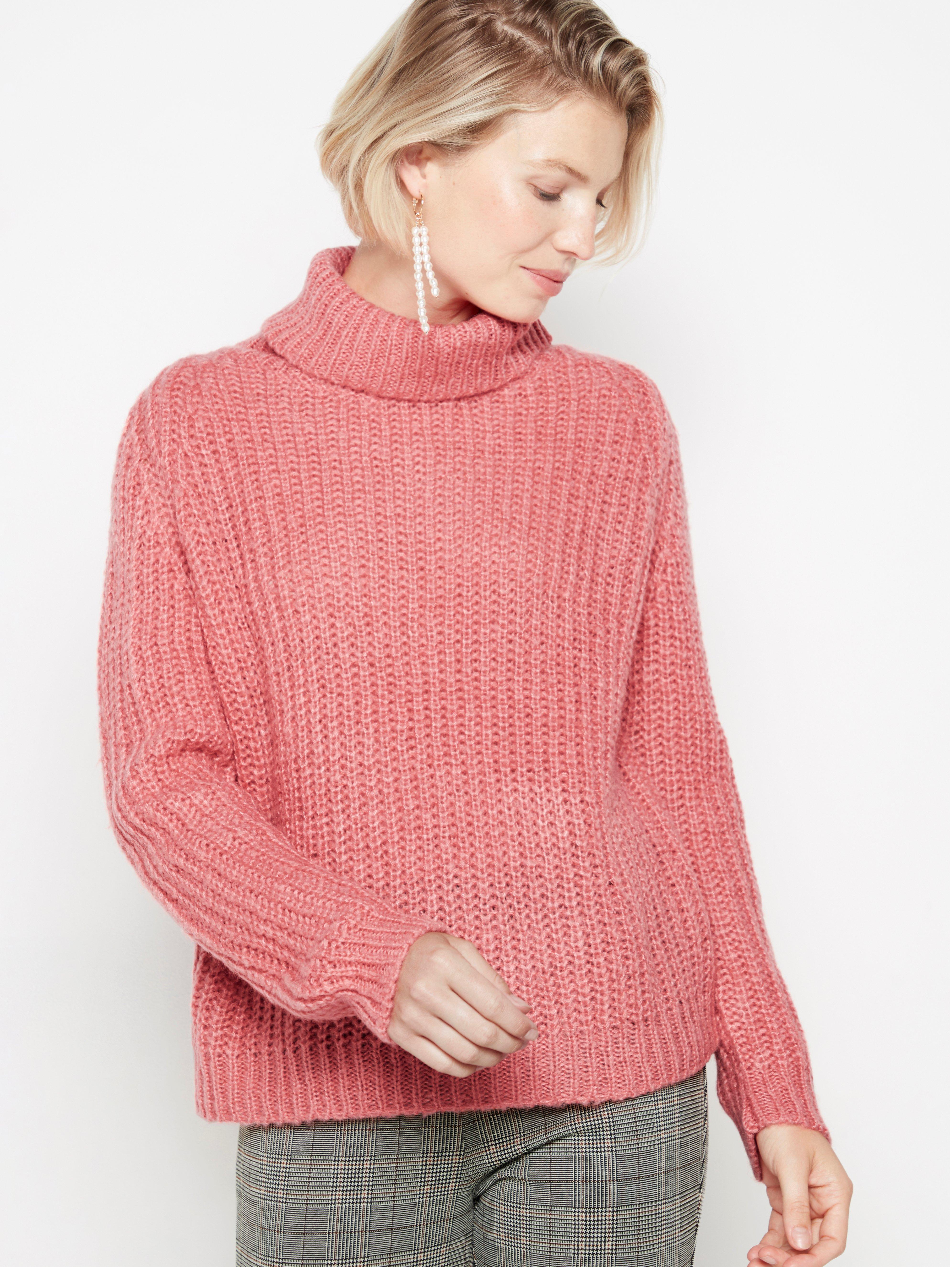 knitted polo neck jumper