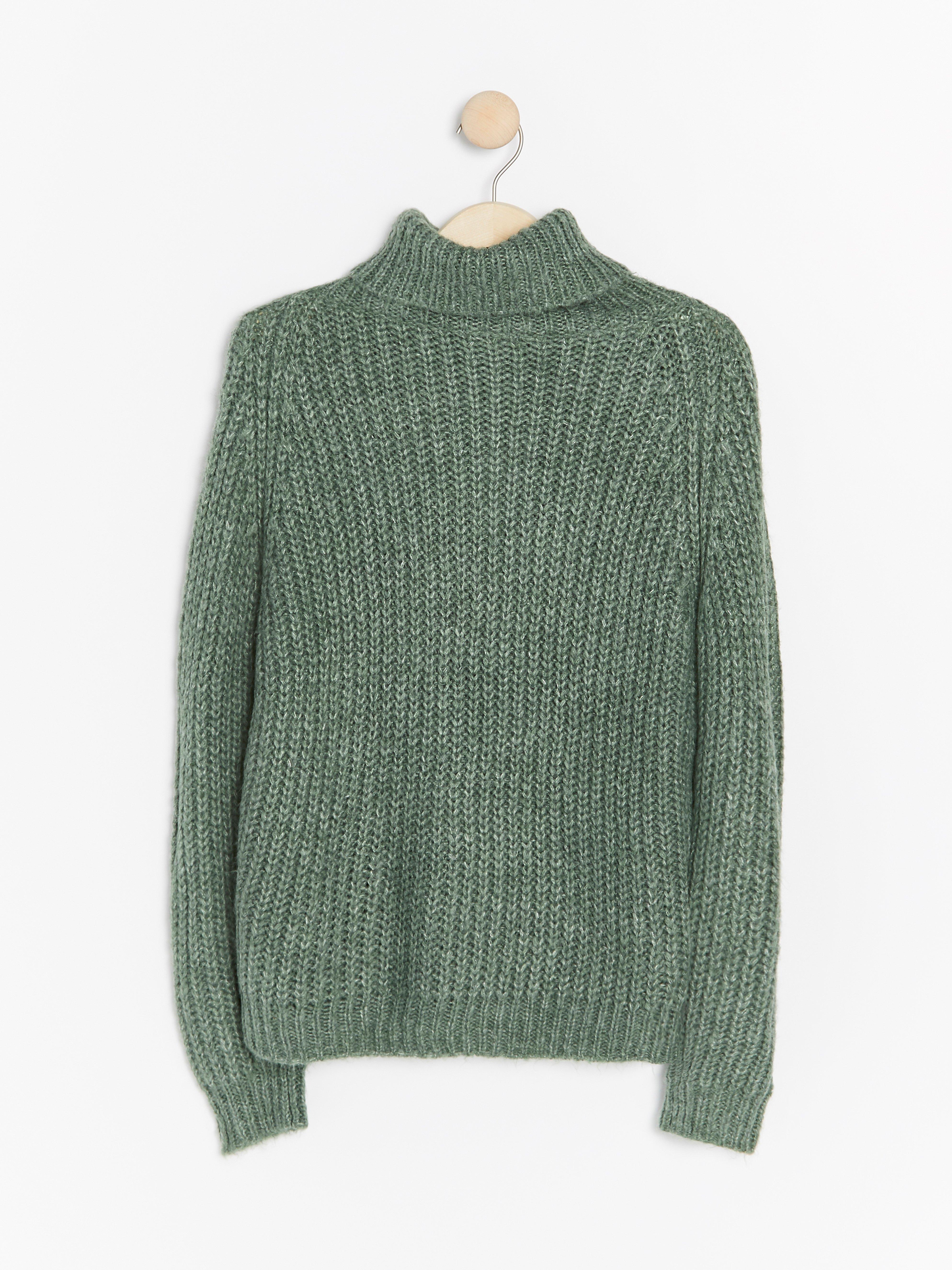 Roller Neck Sweater - Womens Wear - Green
