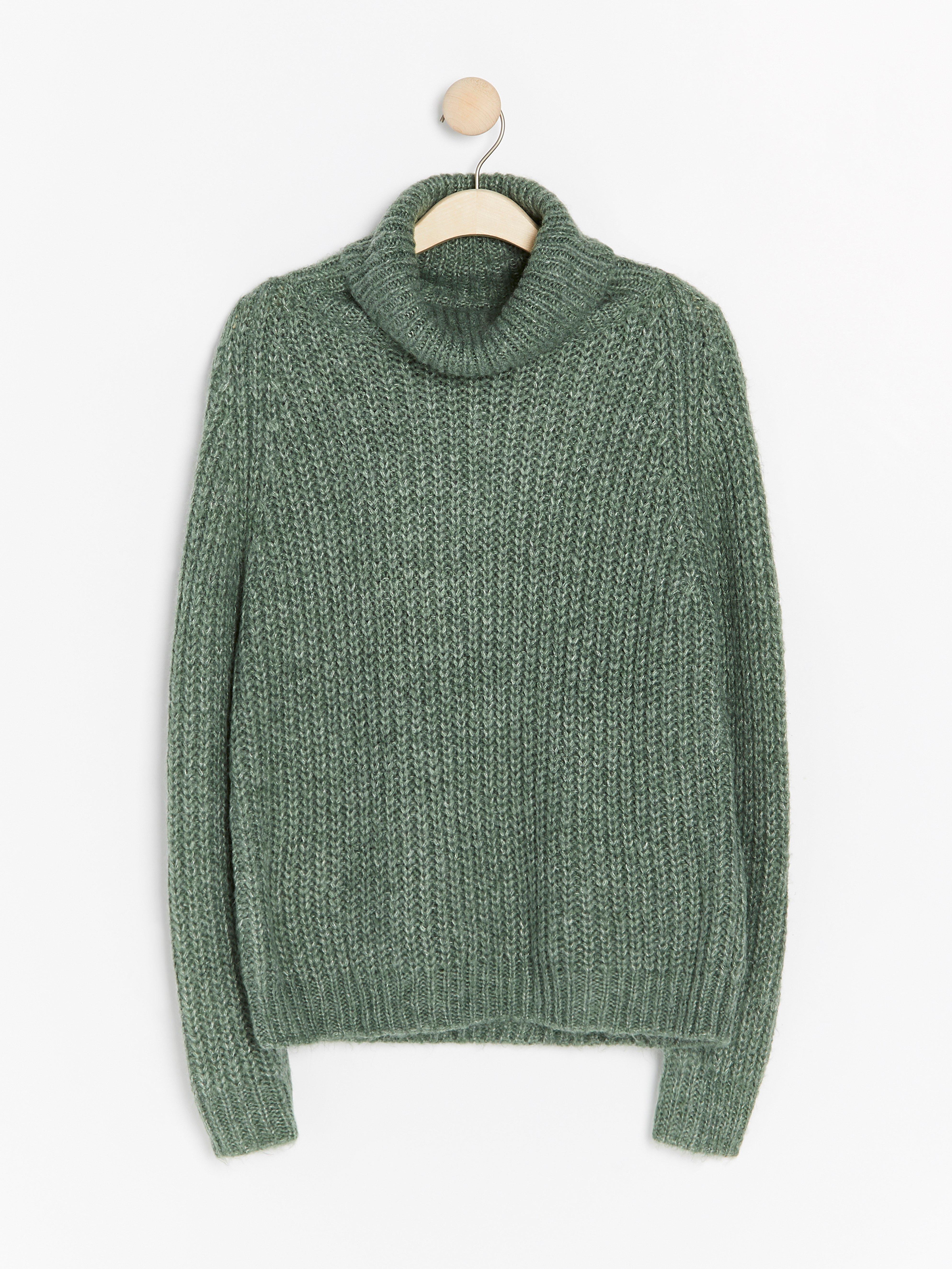 Roller Neck Sweater - Womens Wear - Green