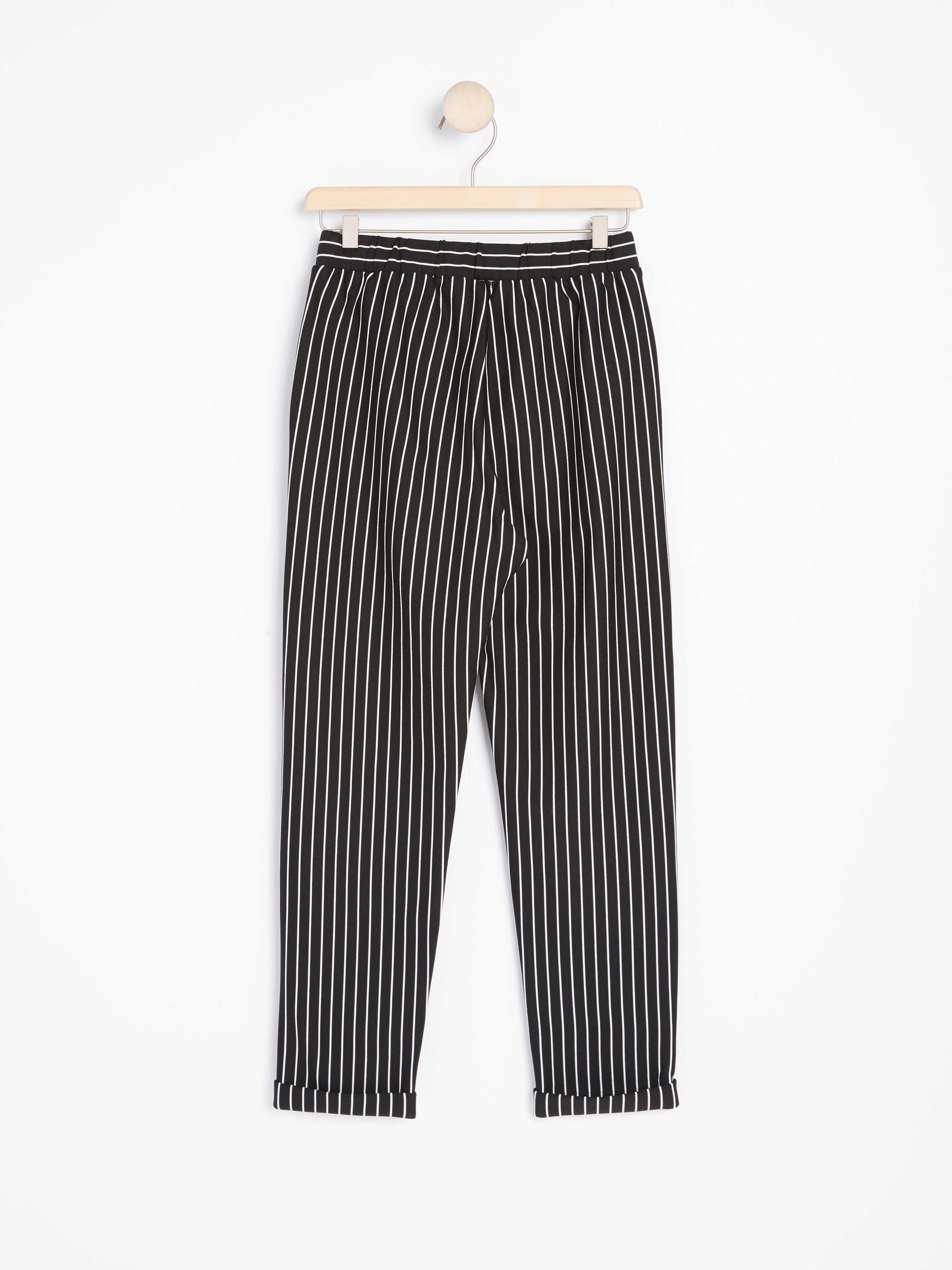 Striped jersey trousers | Lindex Europe