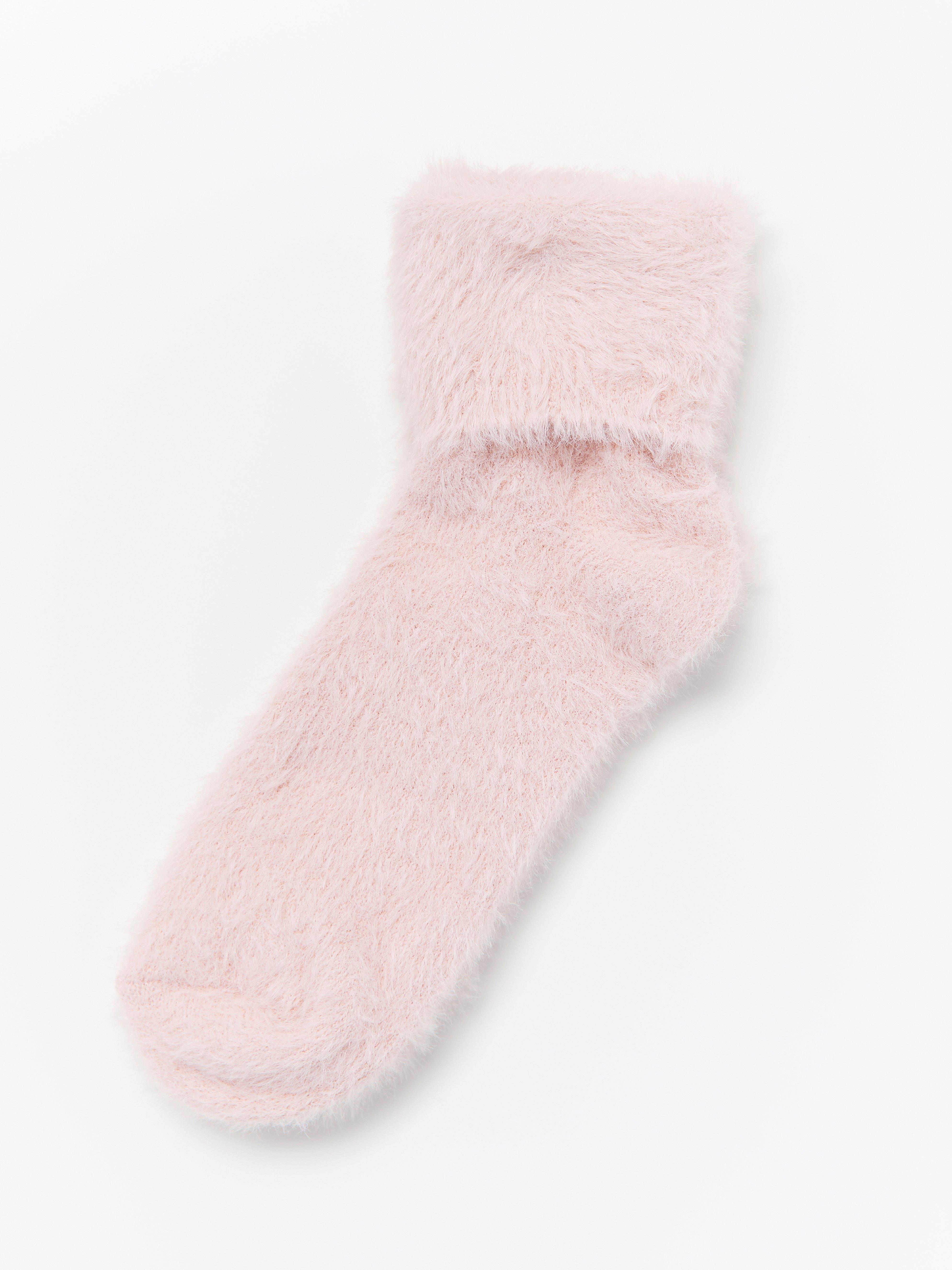 fluffy wool socks