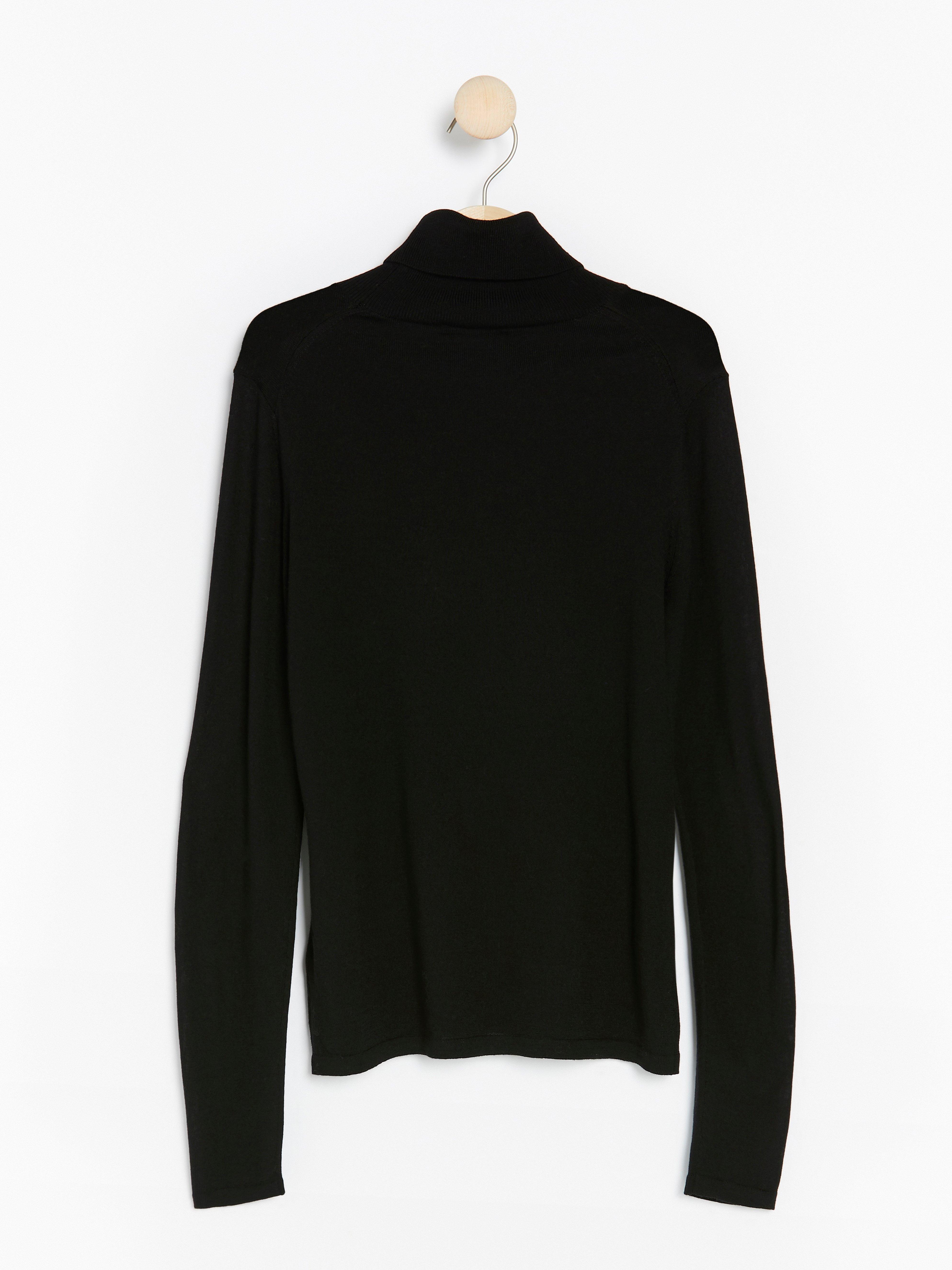 Roller Neck Top - Womens Wear - Black