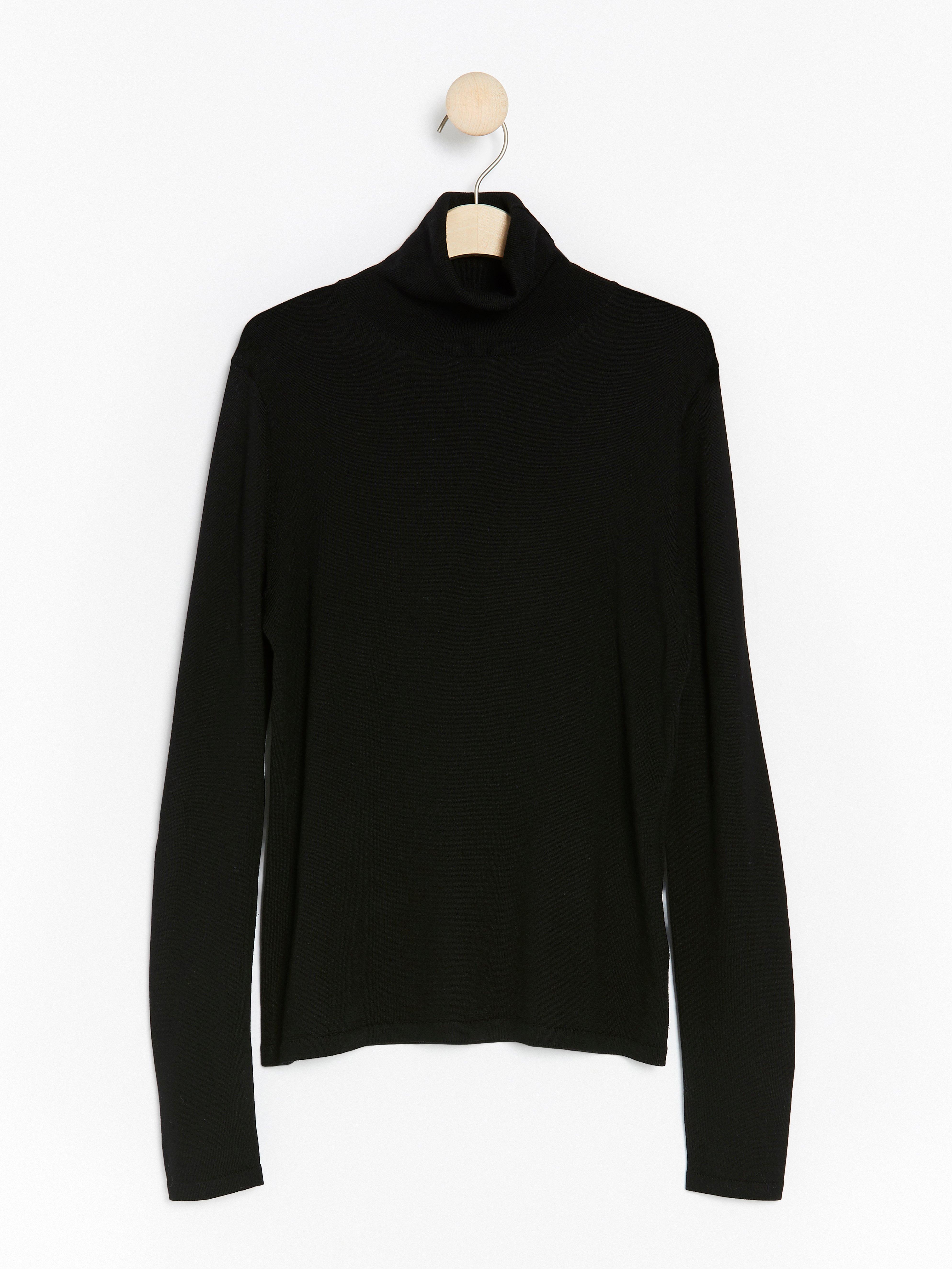 Roller Neck Top - Womens Wear - Black