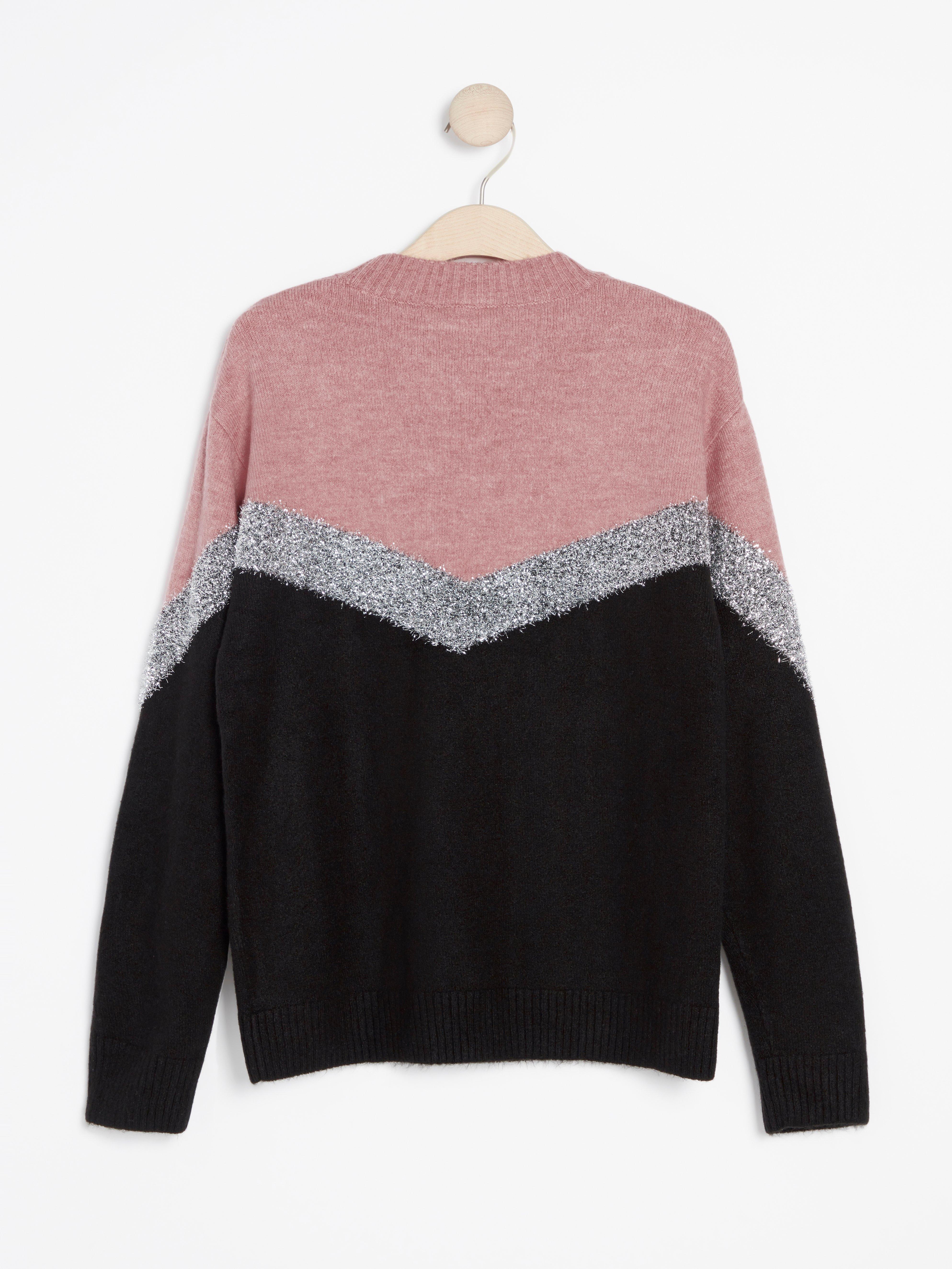 pink glitter jumper