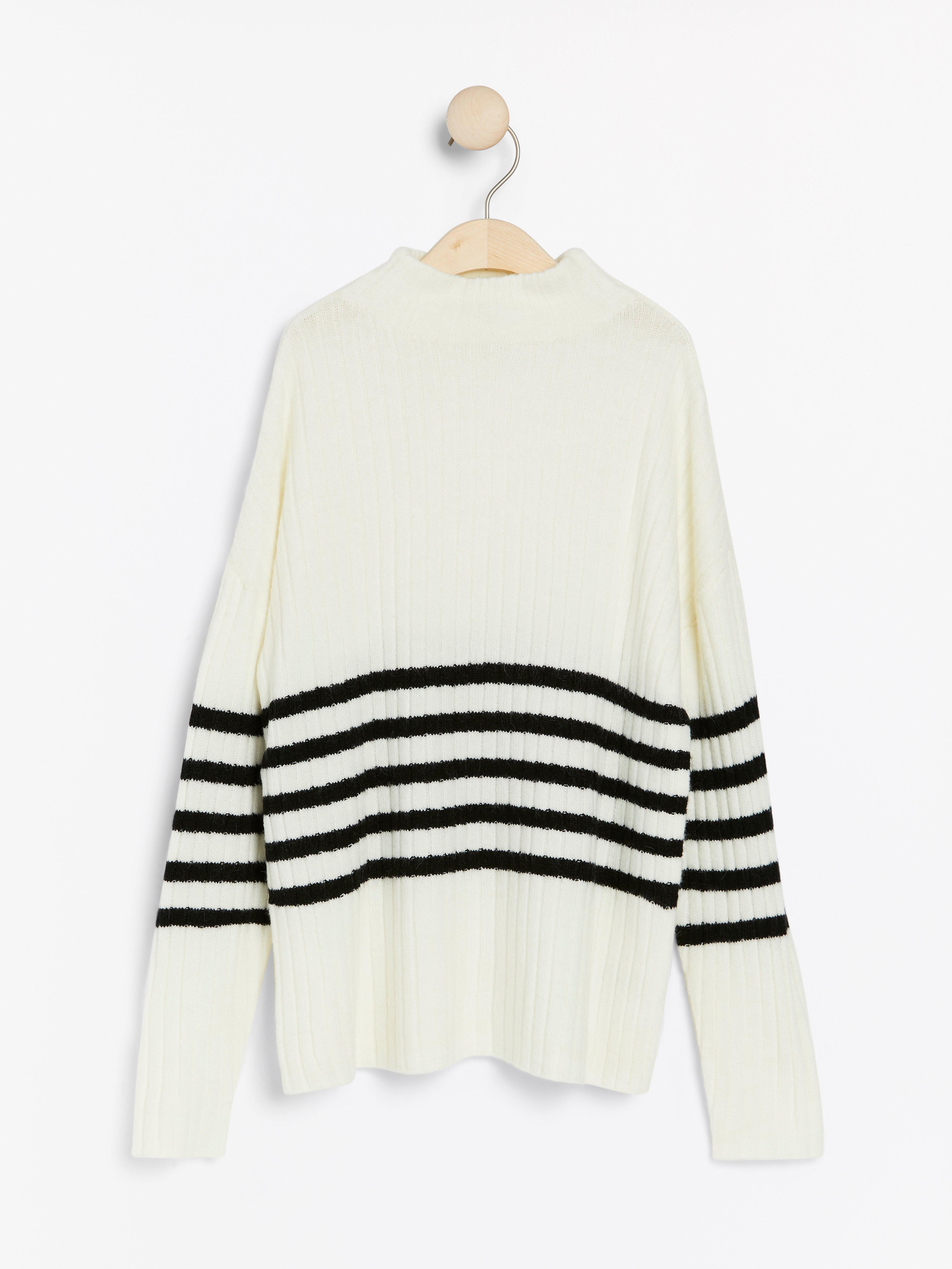 Turtle Neck Sweater - Kids Wear - White