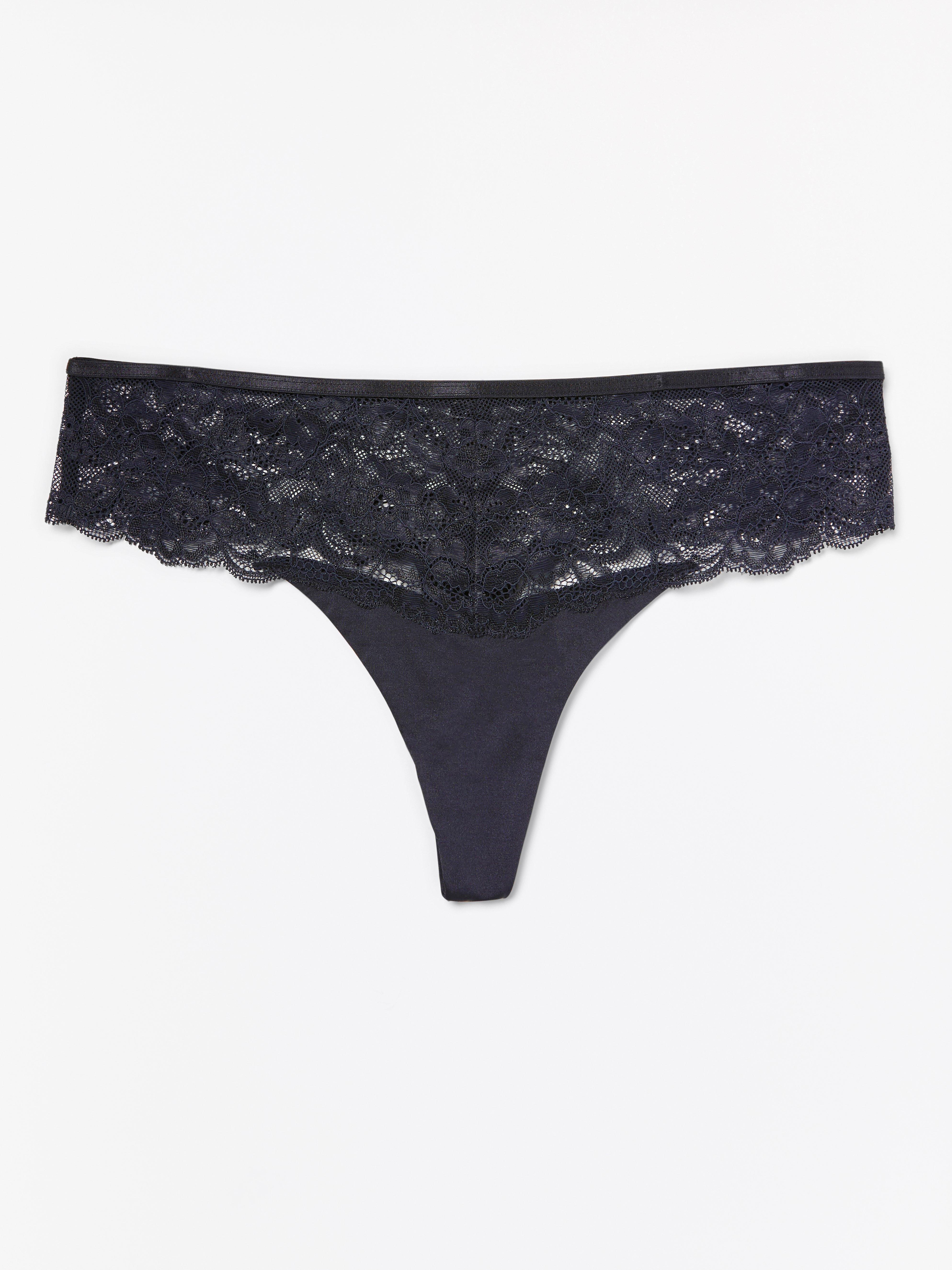 Thong Low - Lingerie - Black