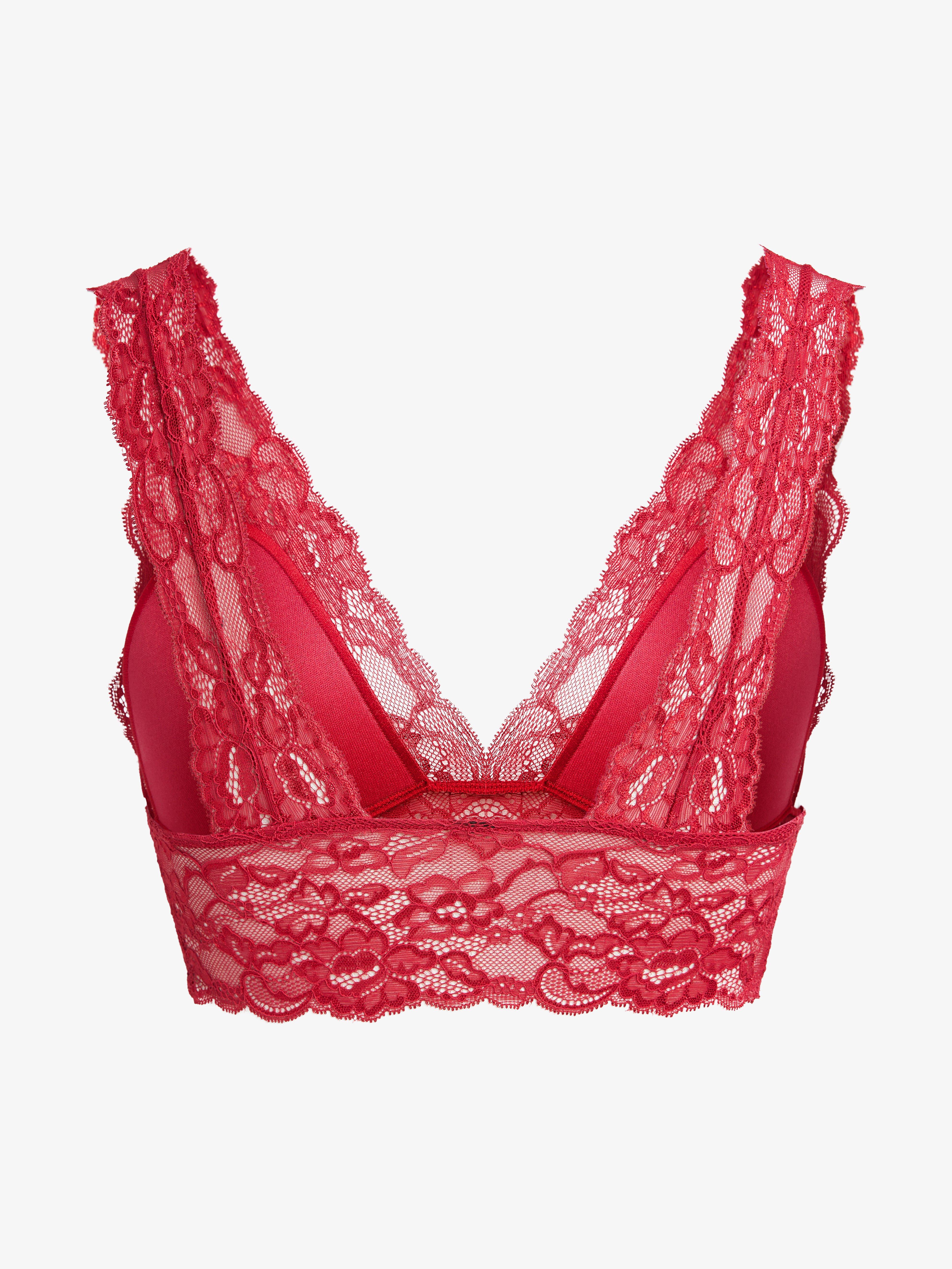 Bralette podprsenka - Spodní prádlo - Červená