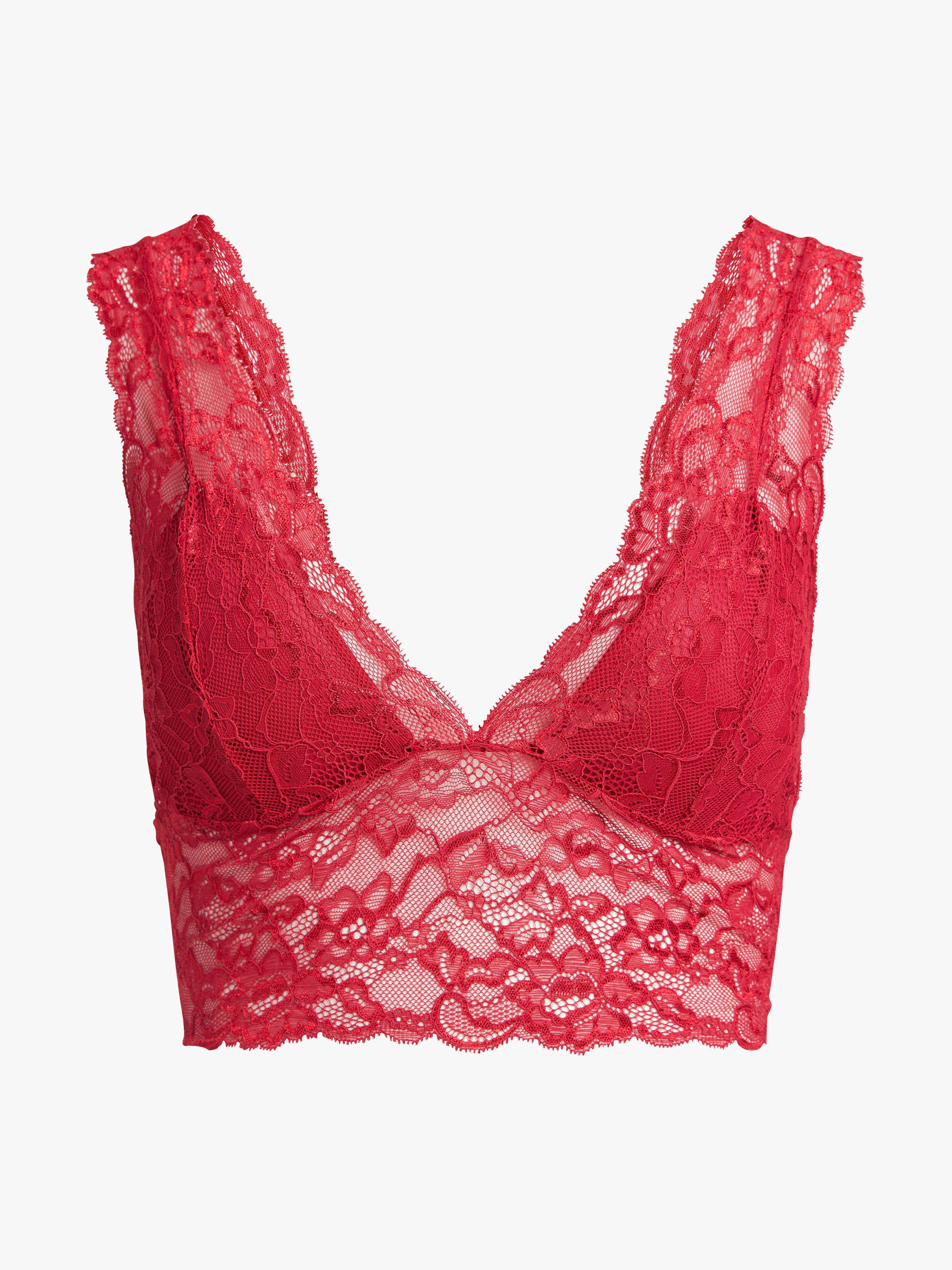 Bralette podprsenka - Spodní prádlo - Červená