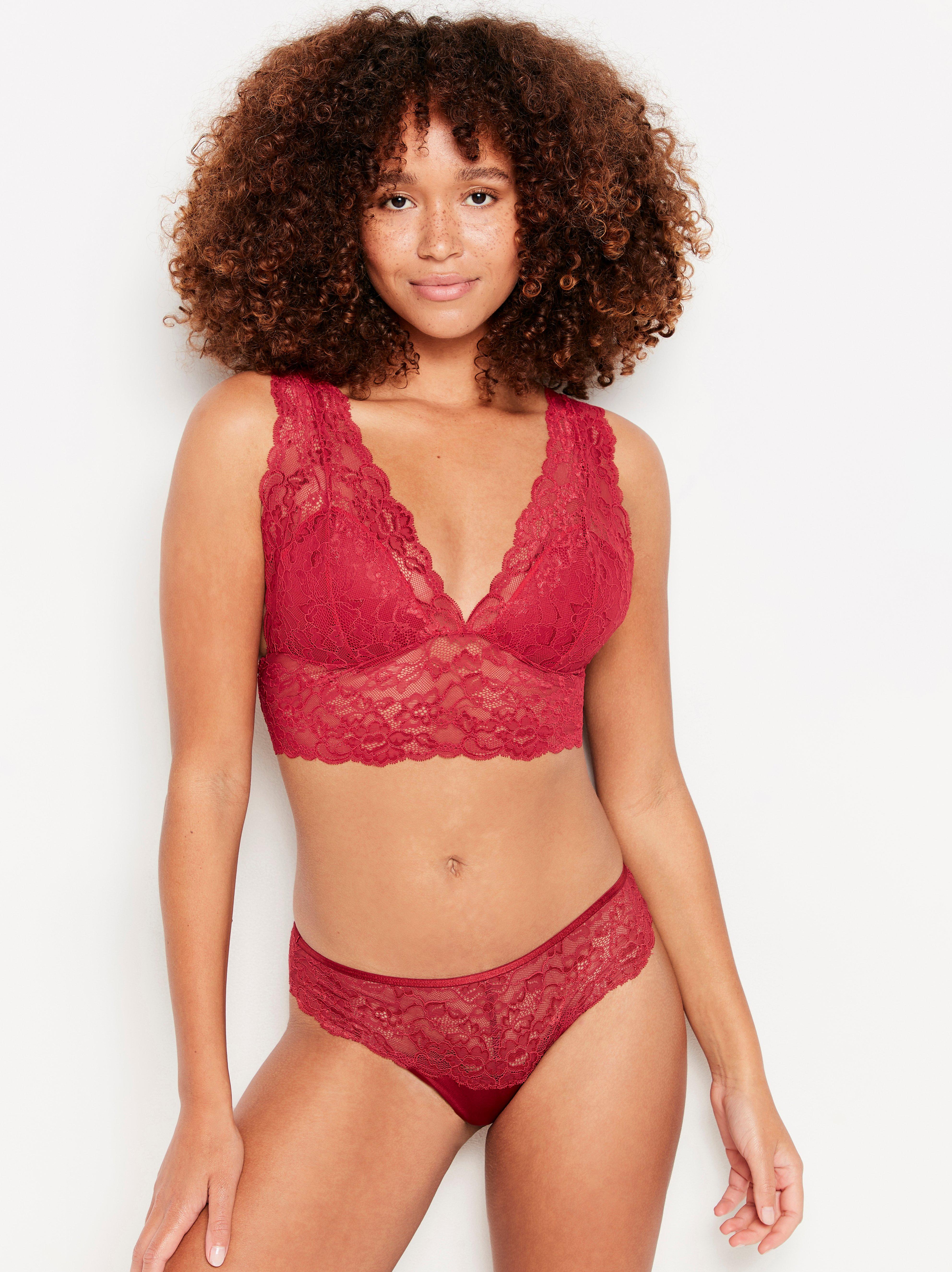 Thick cheap lace bralette