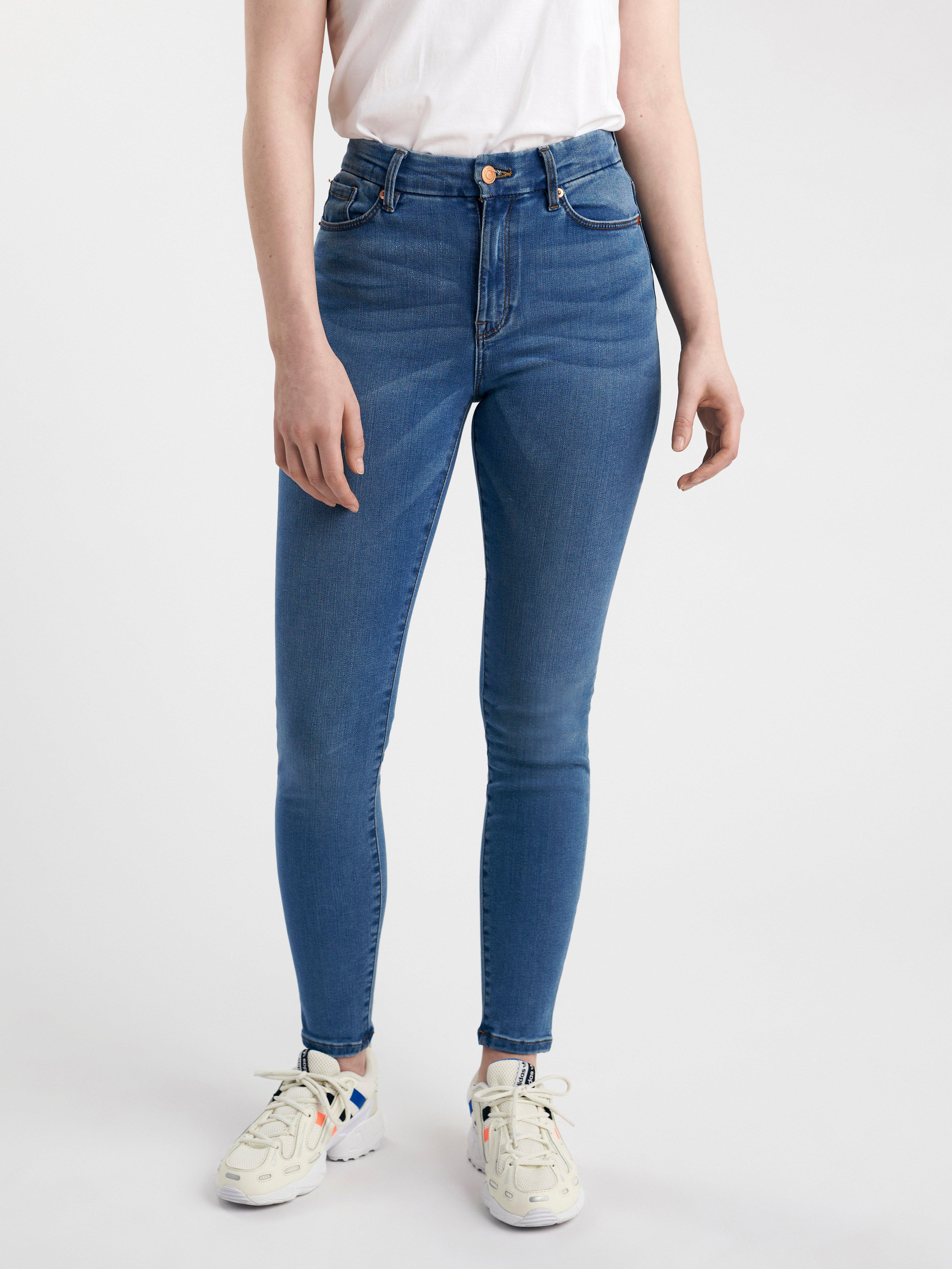 super stretch high waisted skinny jeans