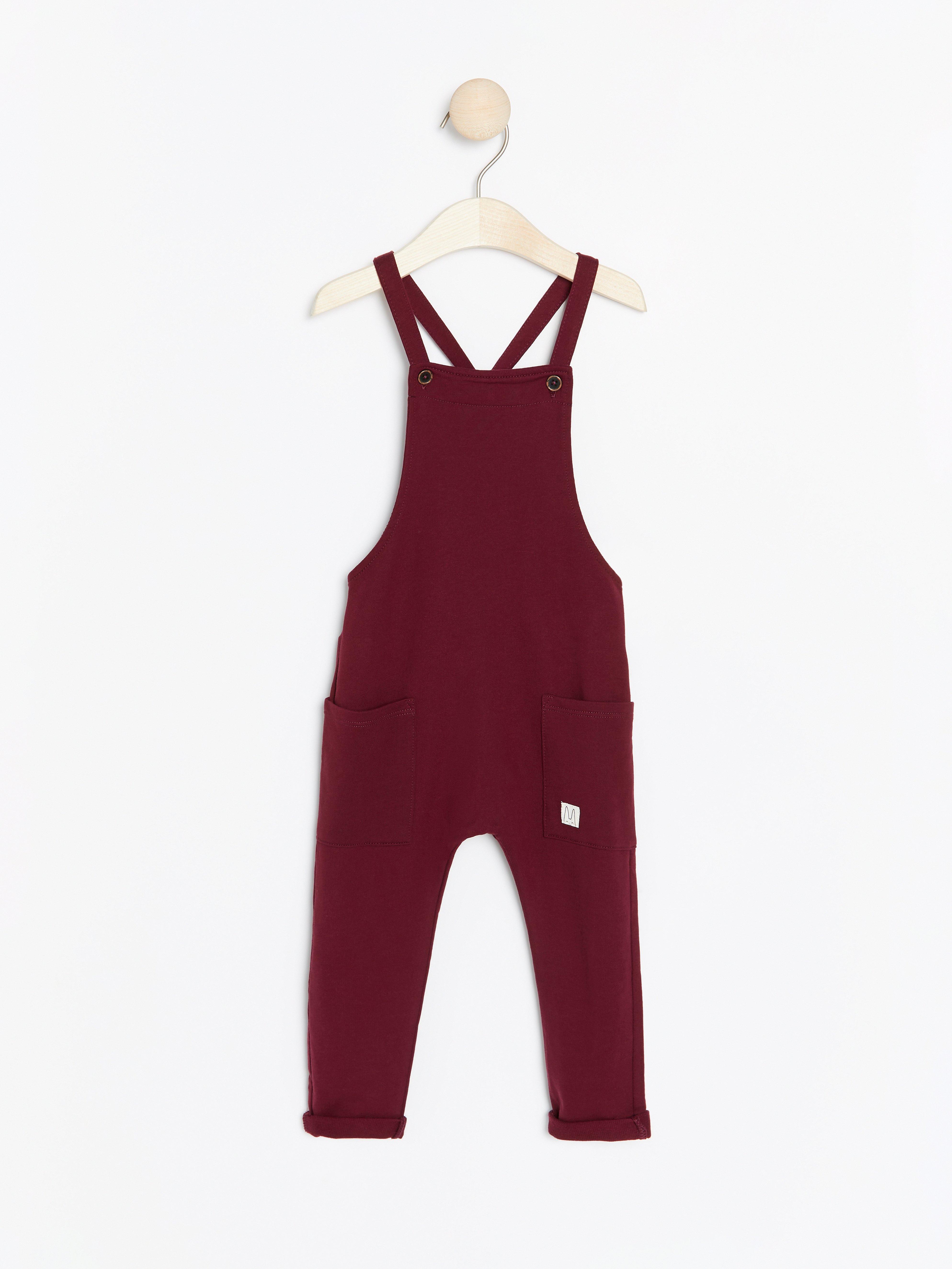 Bib Trousers - Kids Wear - Red