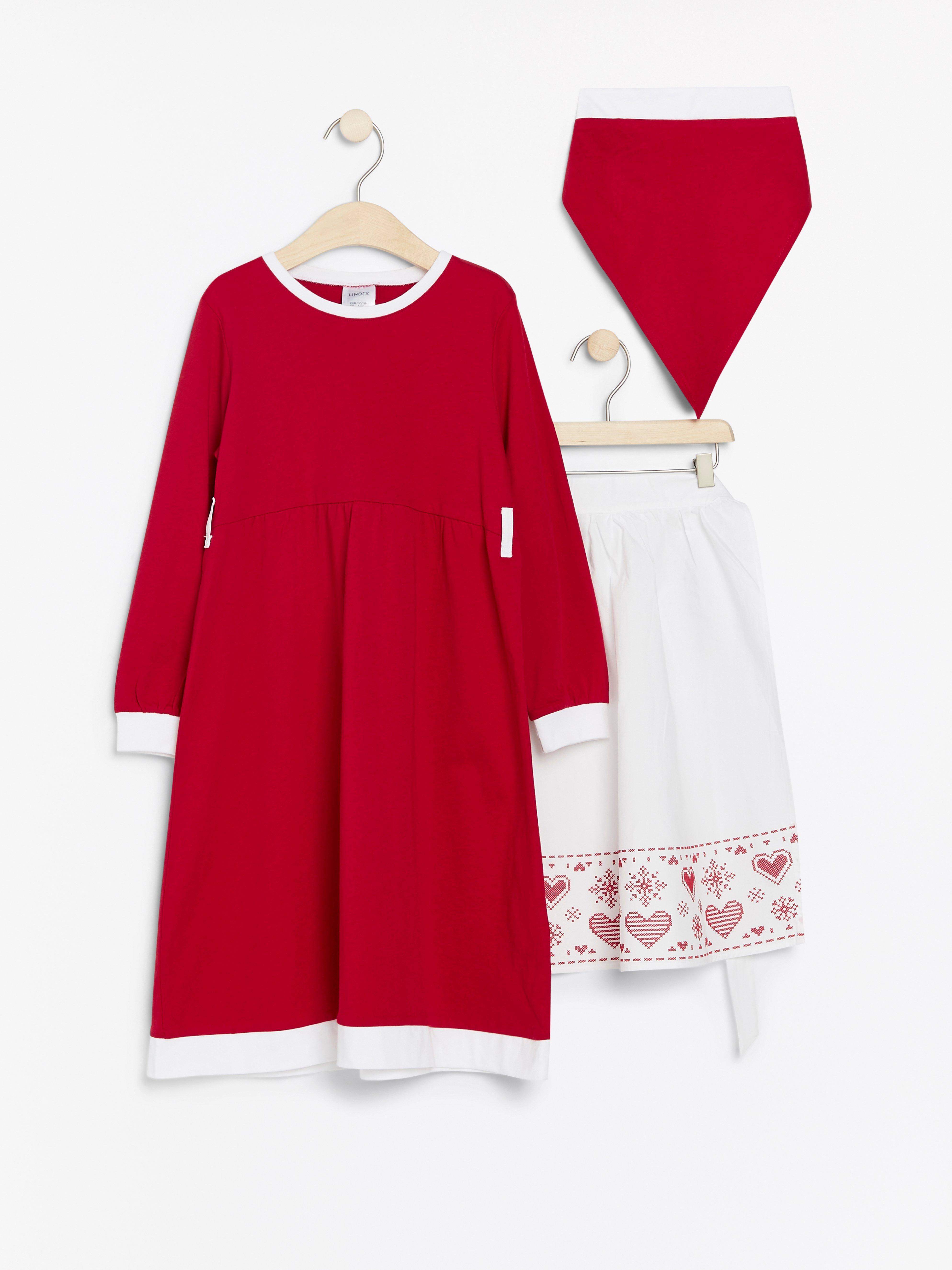 Christmas Dress - Kids Wear - Red