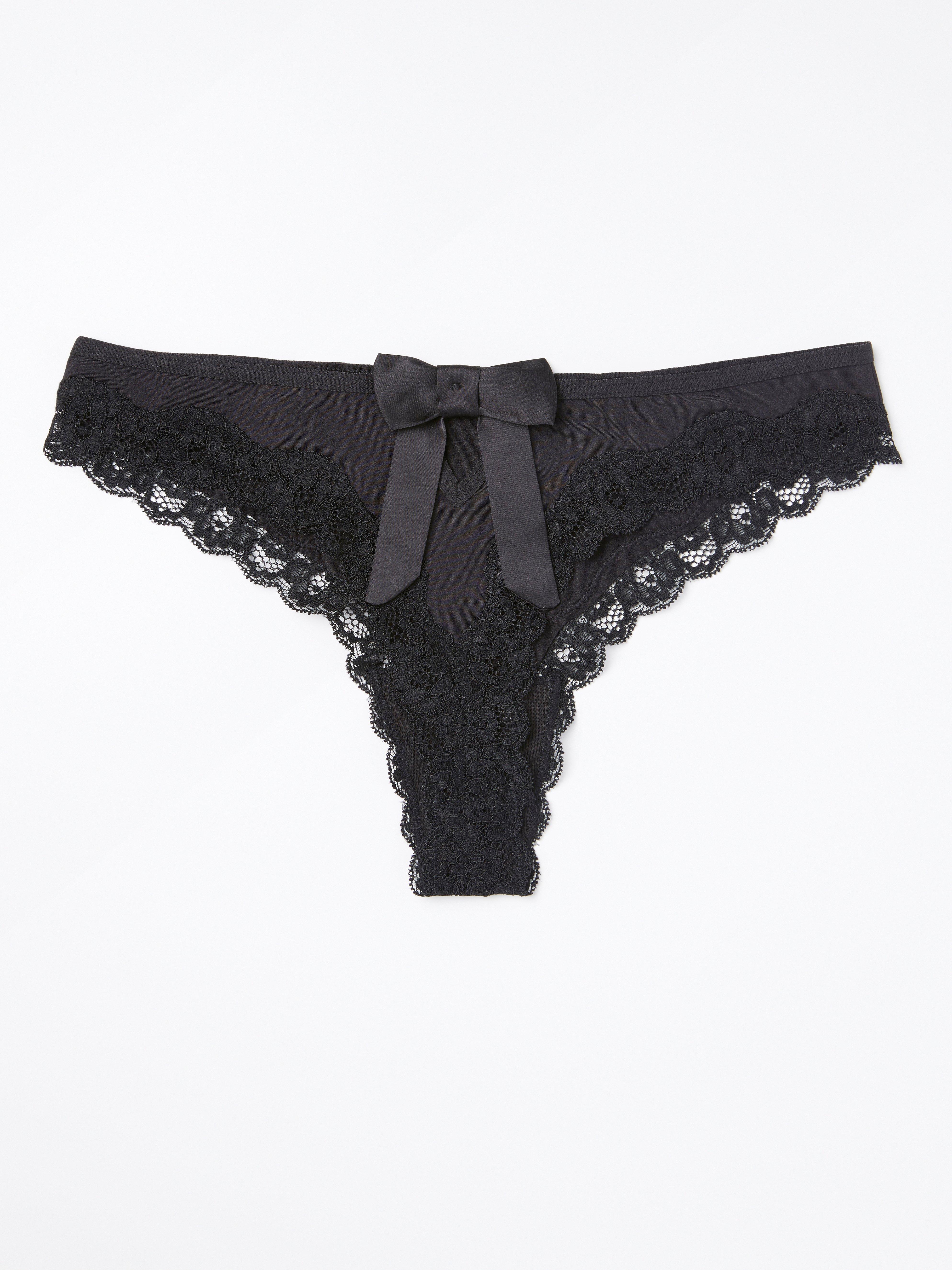 Thong Low - Lingerie - Black