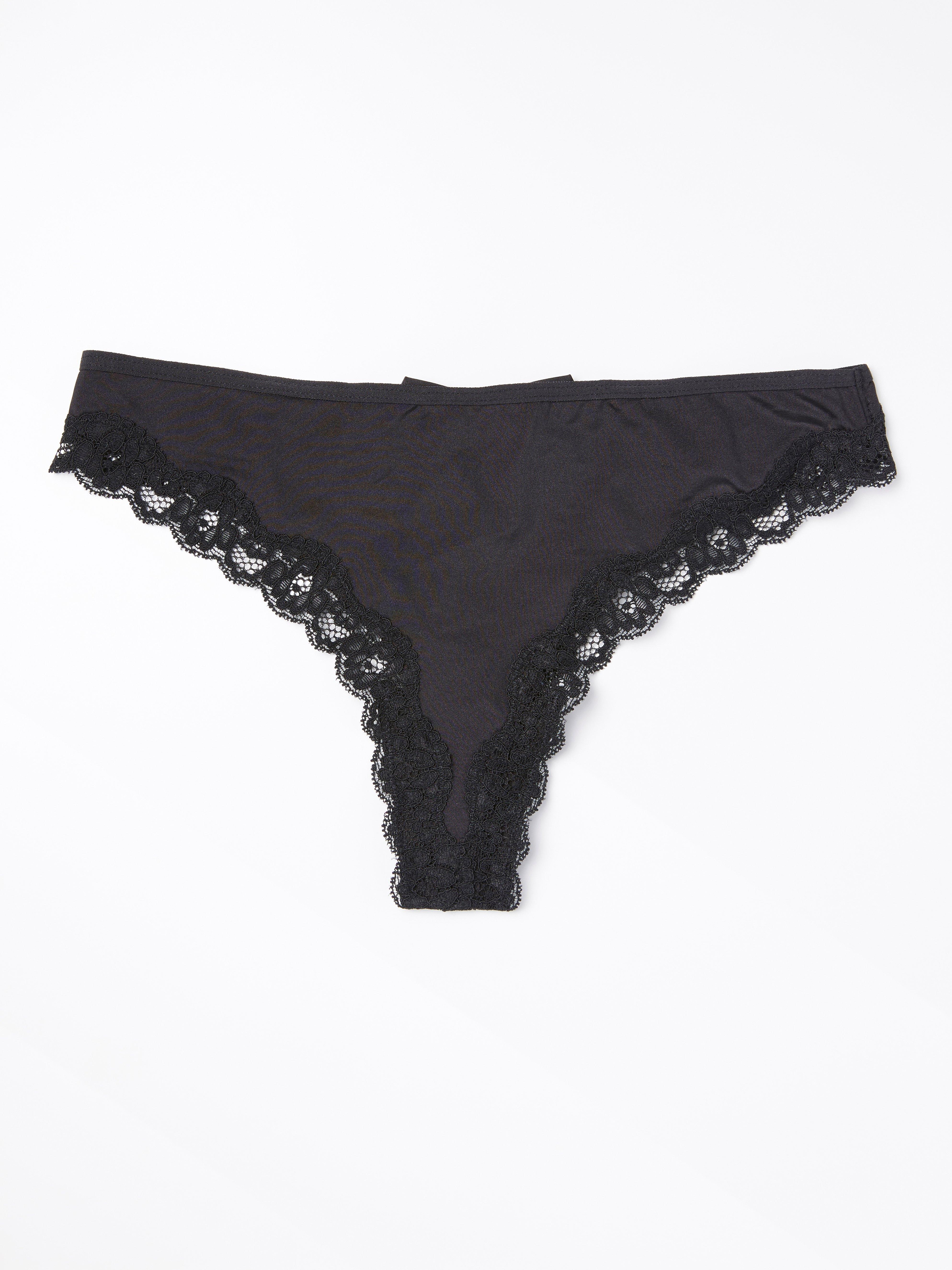 Thong Low - Lingerie - Black