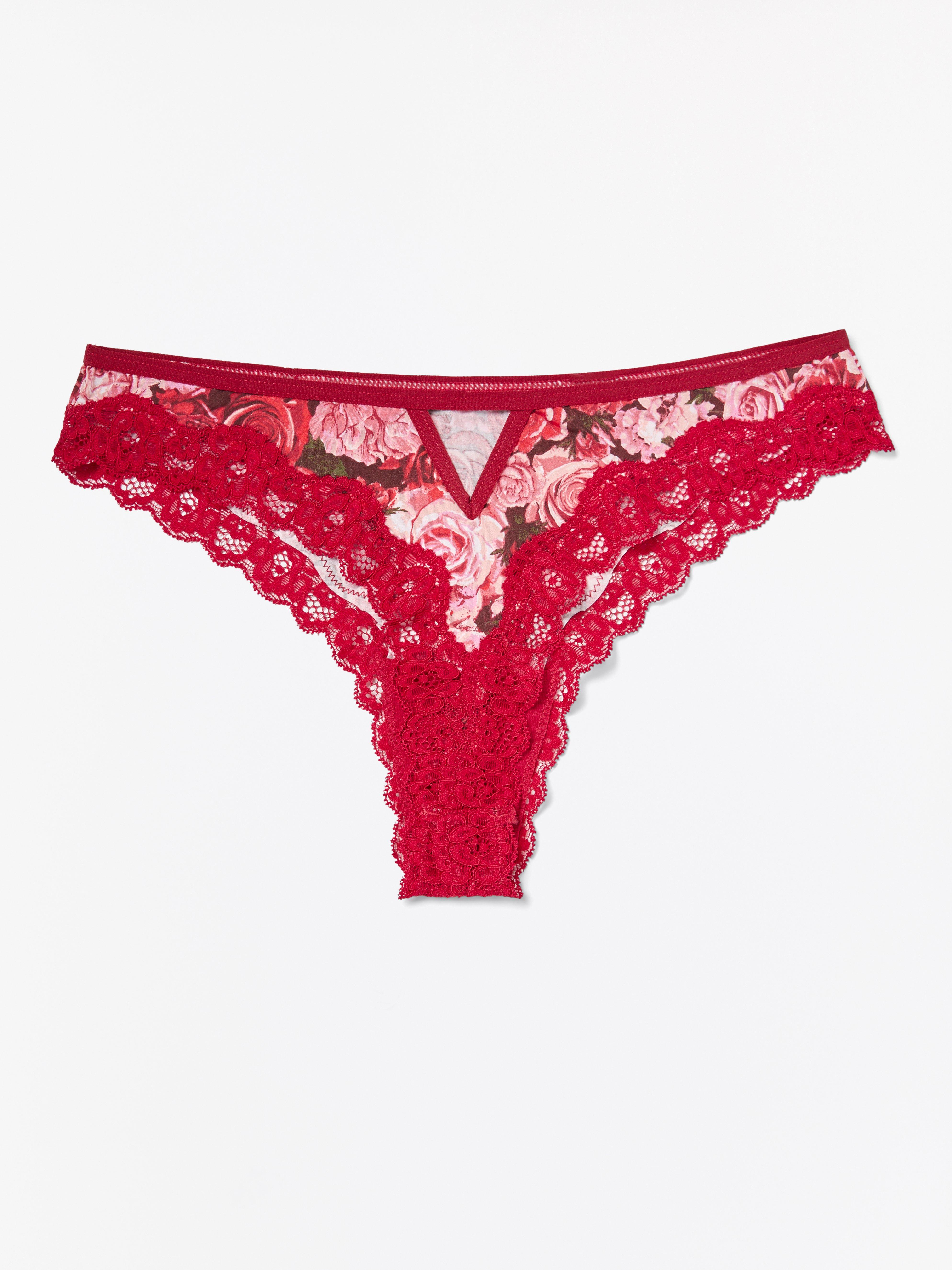 Thong Low - Lingerie - Red
