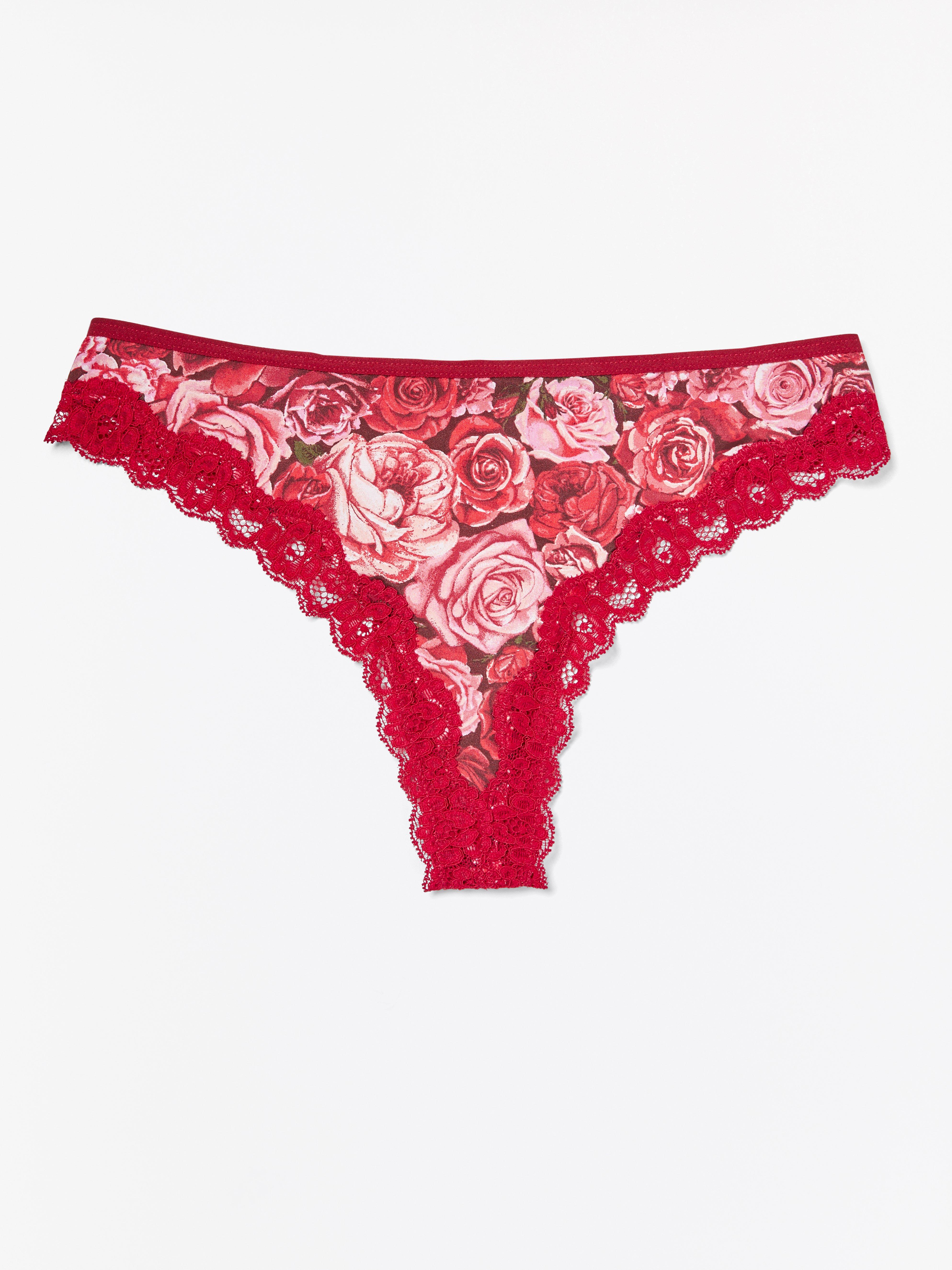 Thong Low - Lingerie - Red