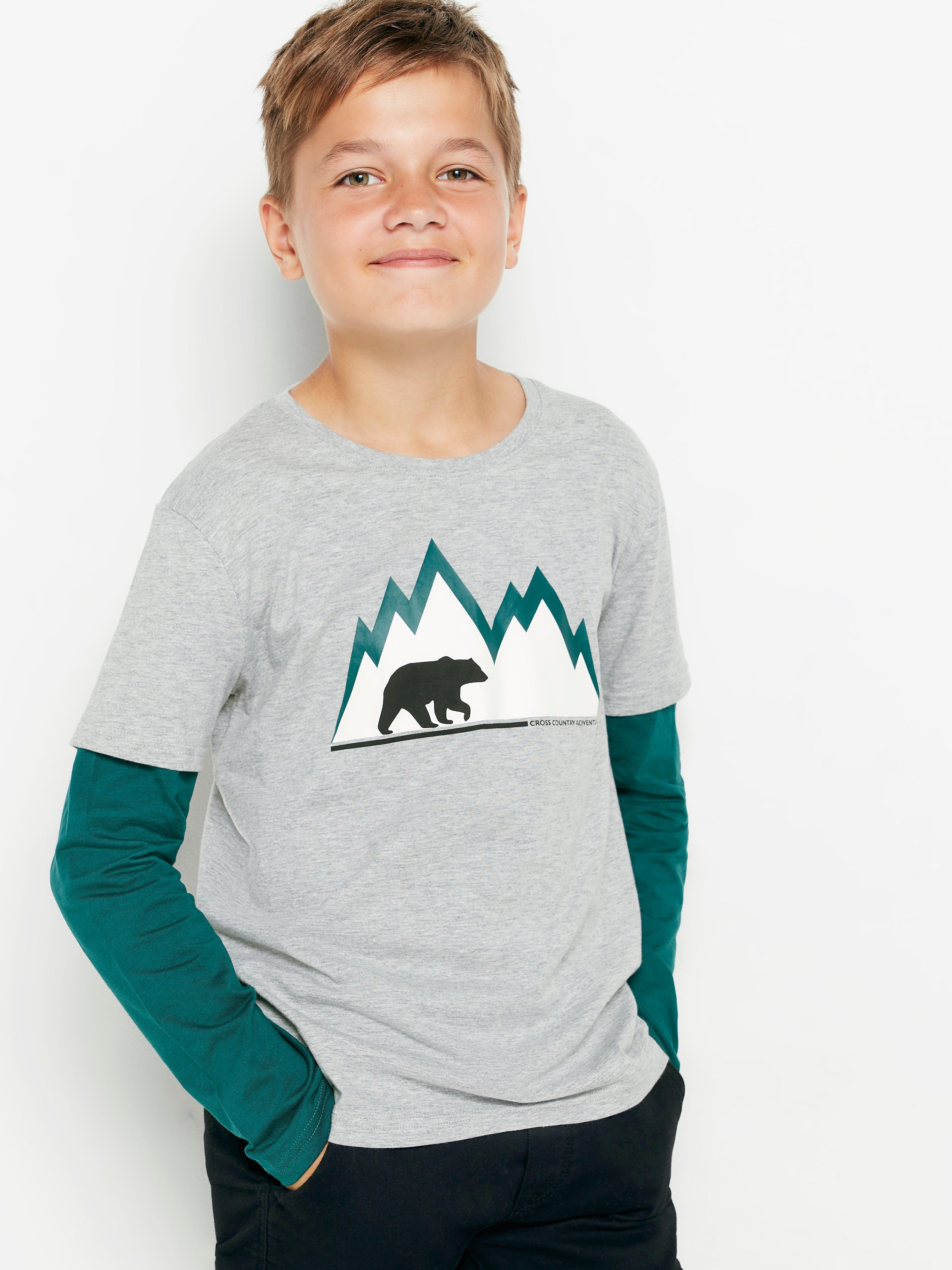 Double sleeve t-shirt with print