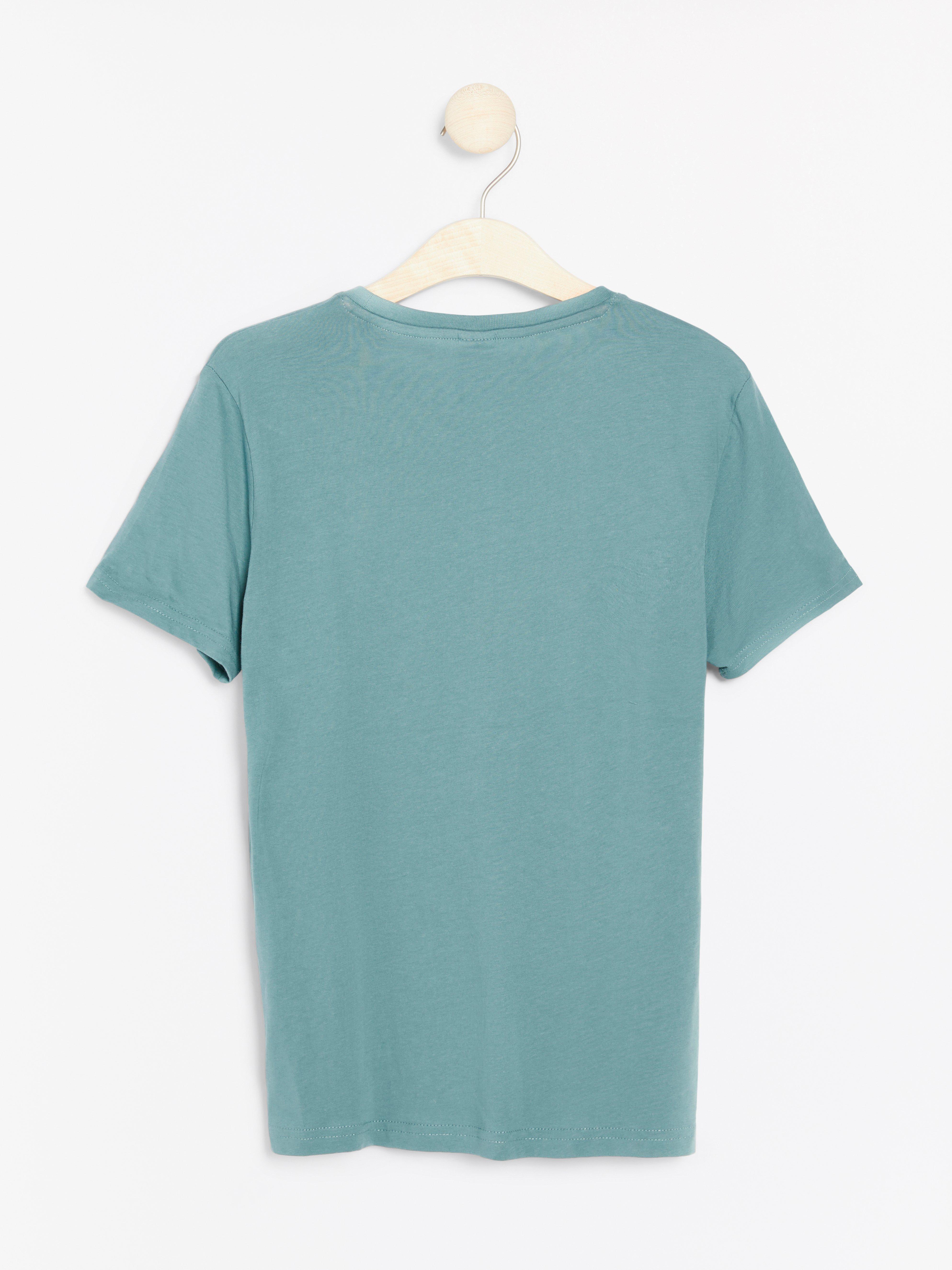 T-shirt - Barn - Turkos
