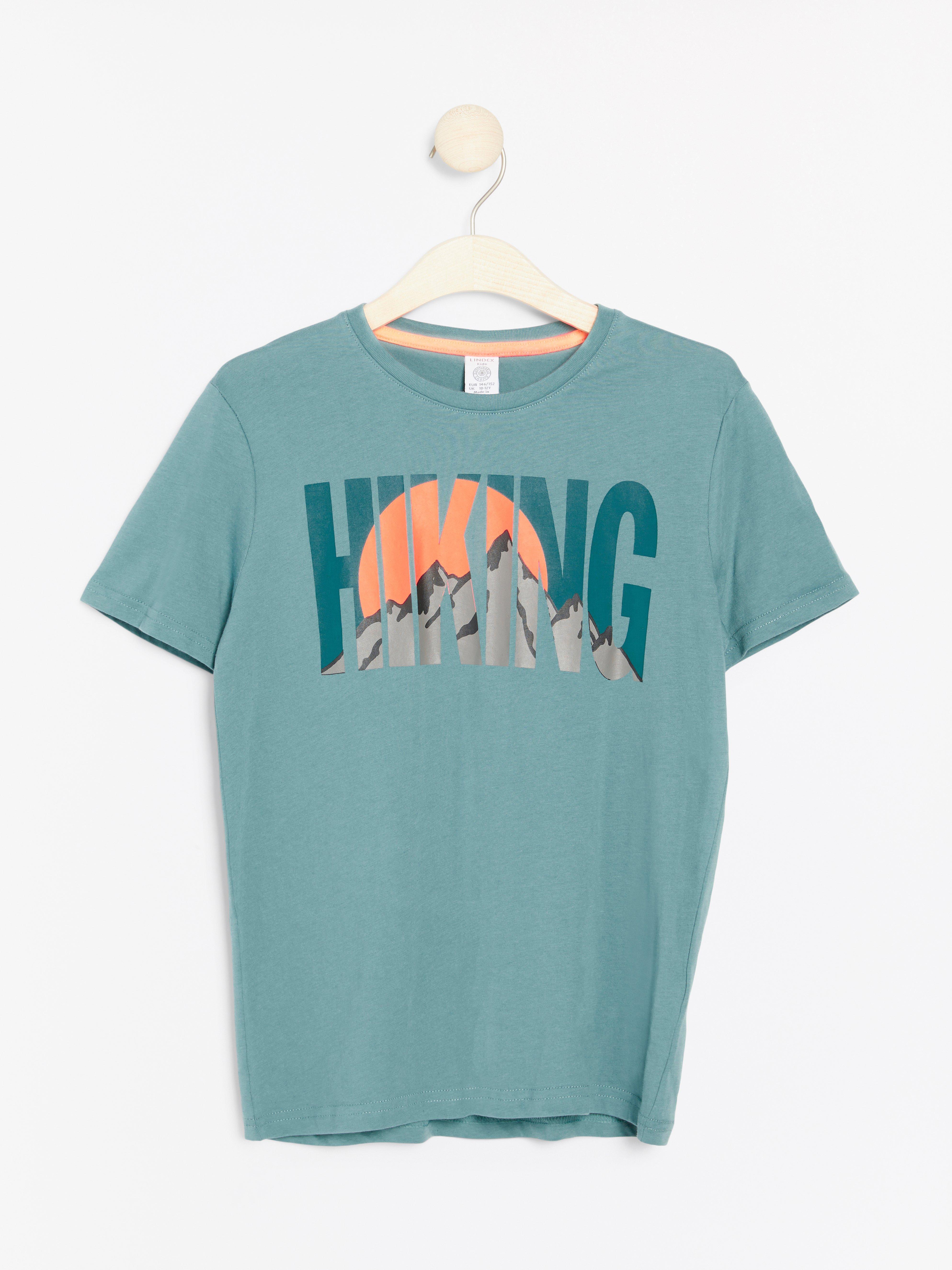 T-shirt - Barn - Turkos