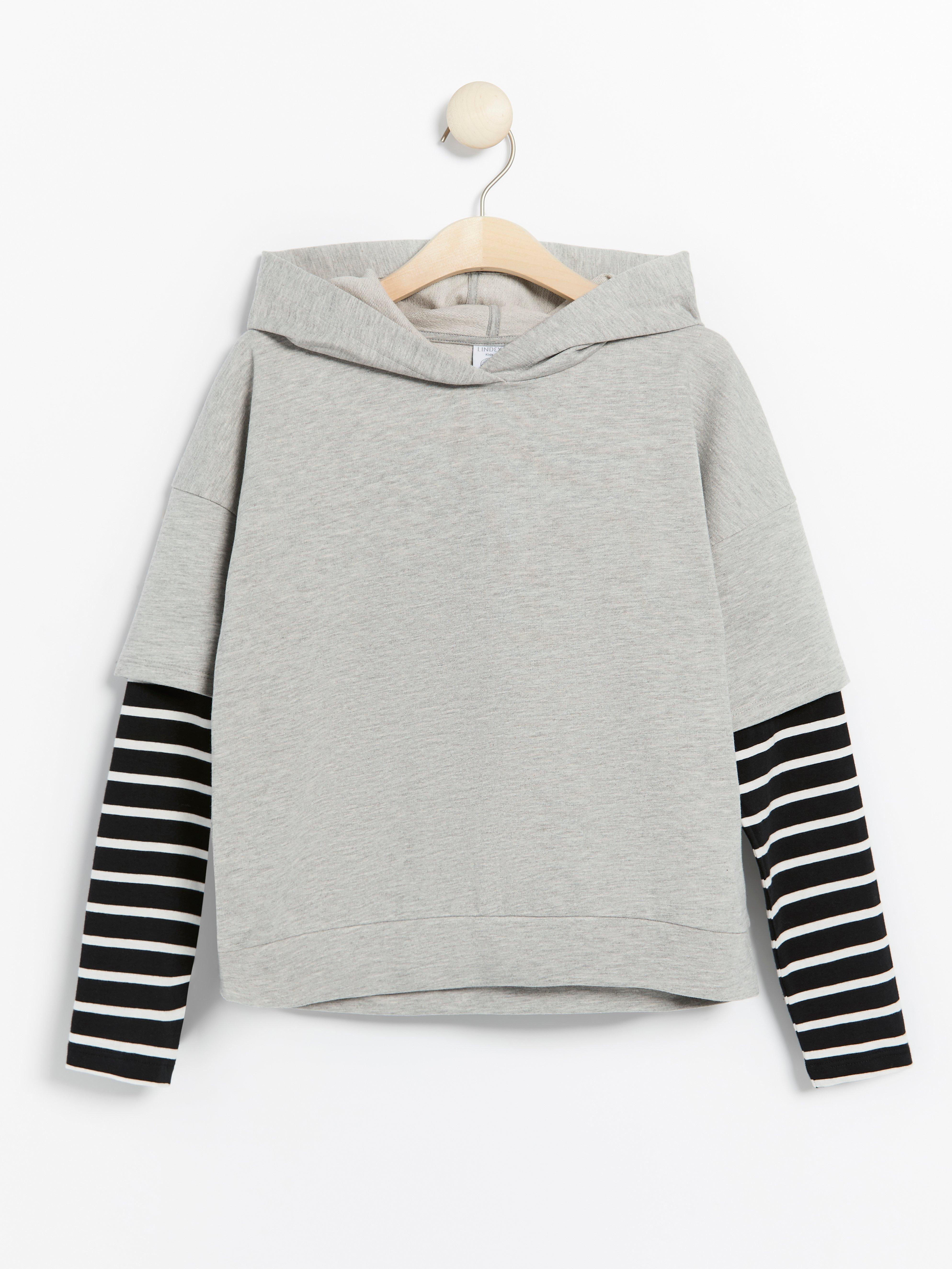 Hooded Sweatshirt - Kids Wear - Grey