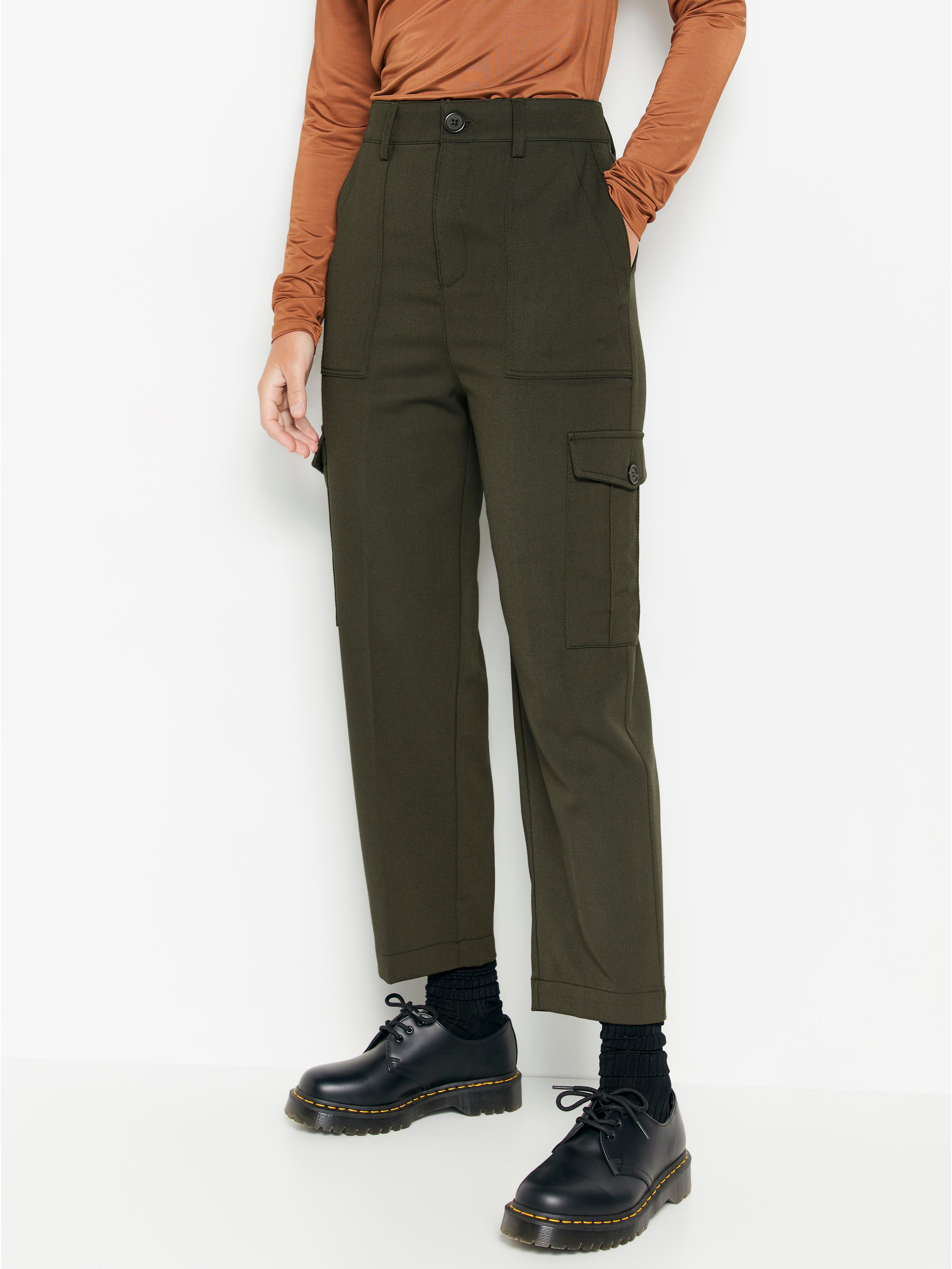 cropped cargo trousers womens