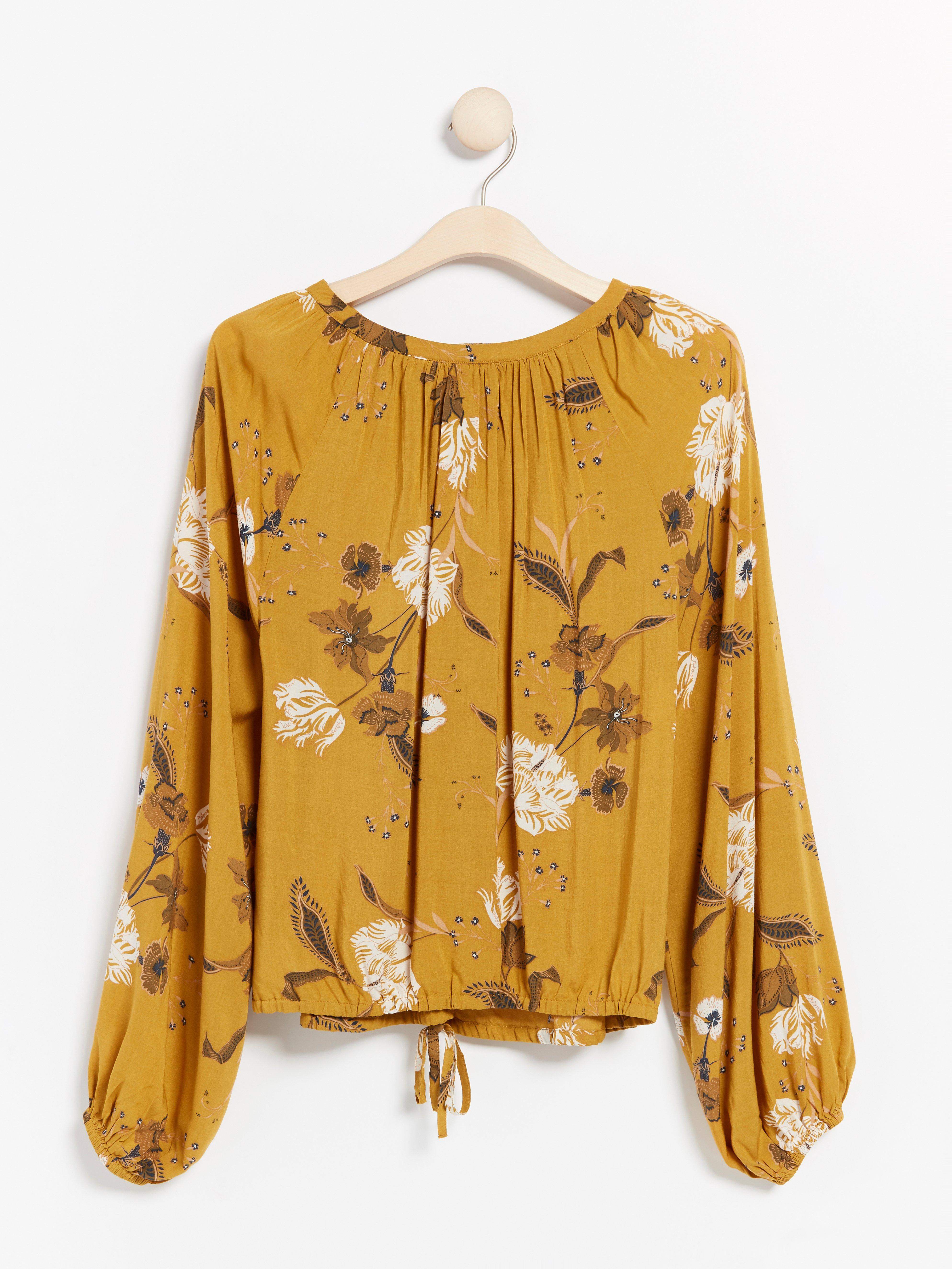 Bluse - Dame - Gul