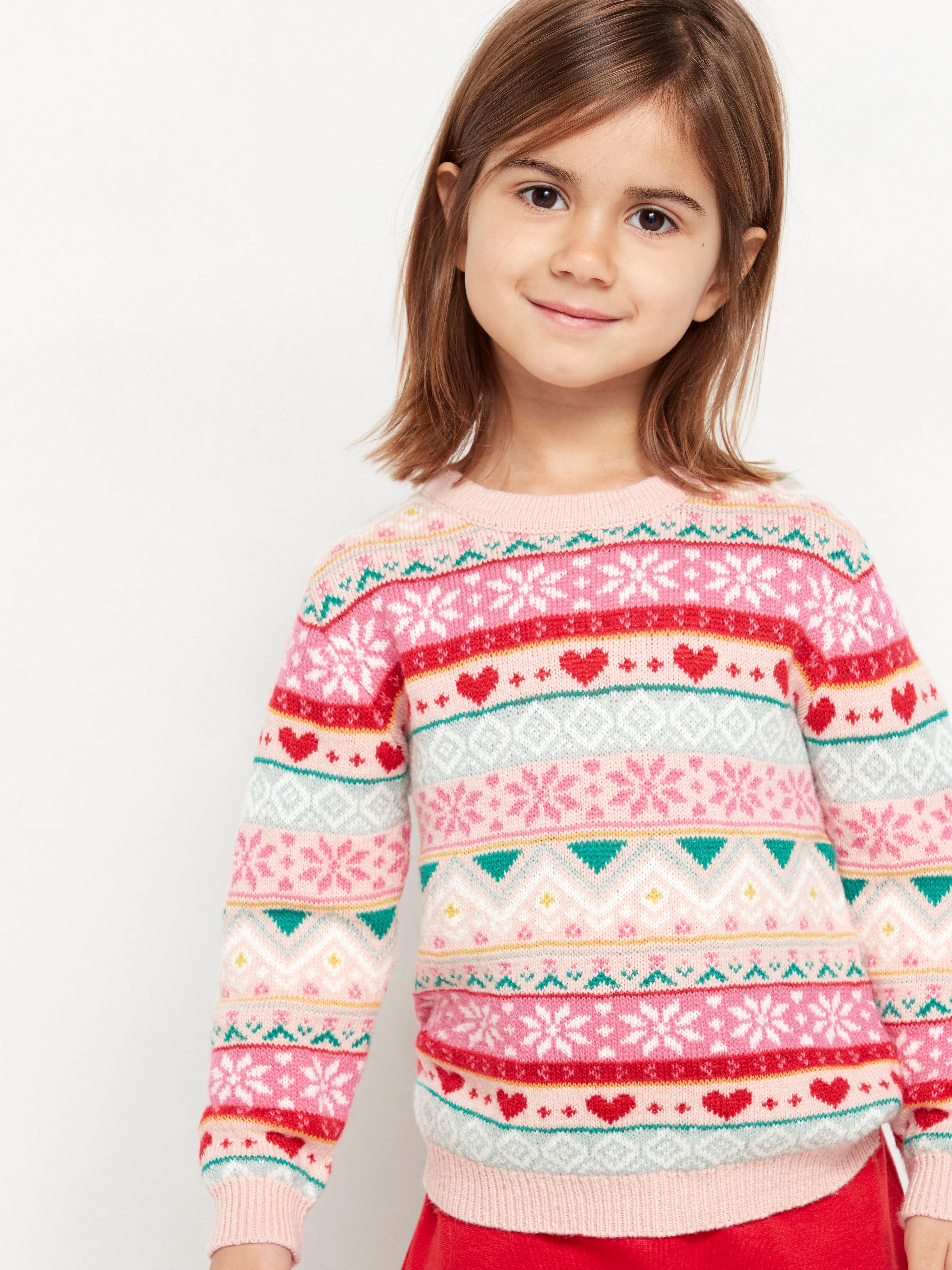 Pattern-knit jumper
