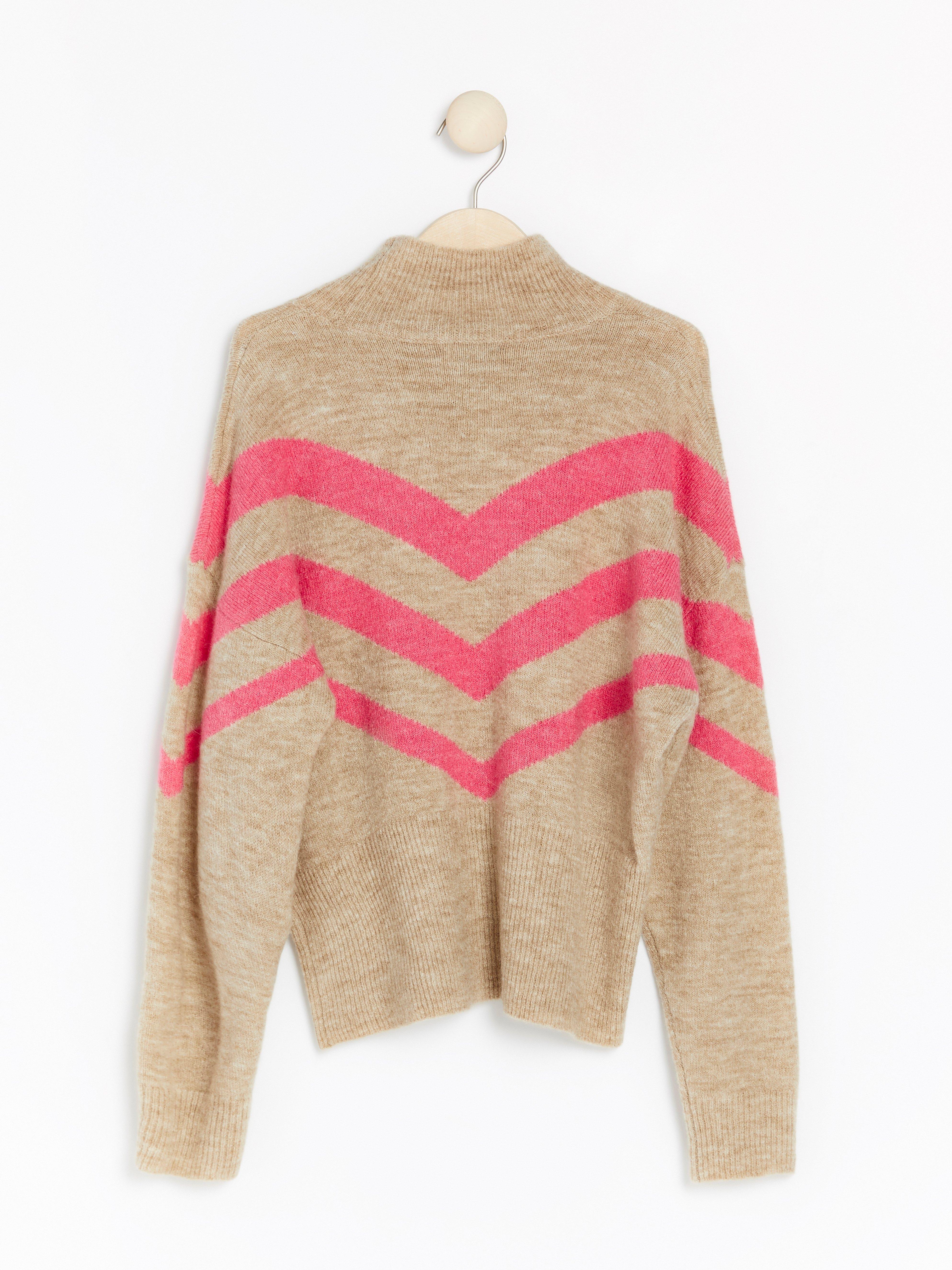 Turtle Neck Sweater - Womens Wear - Beige