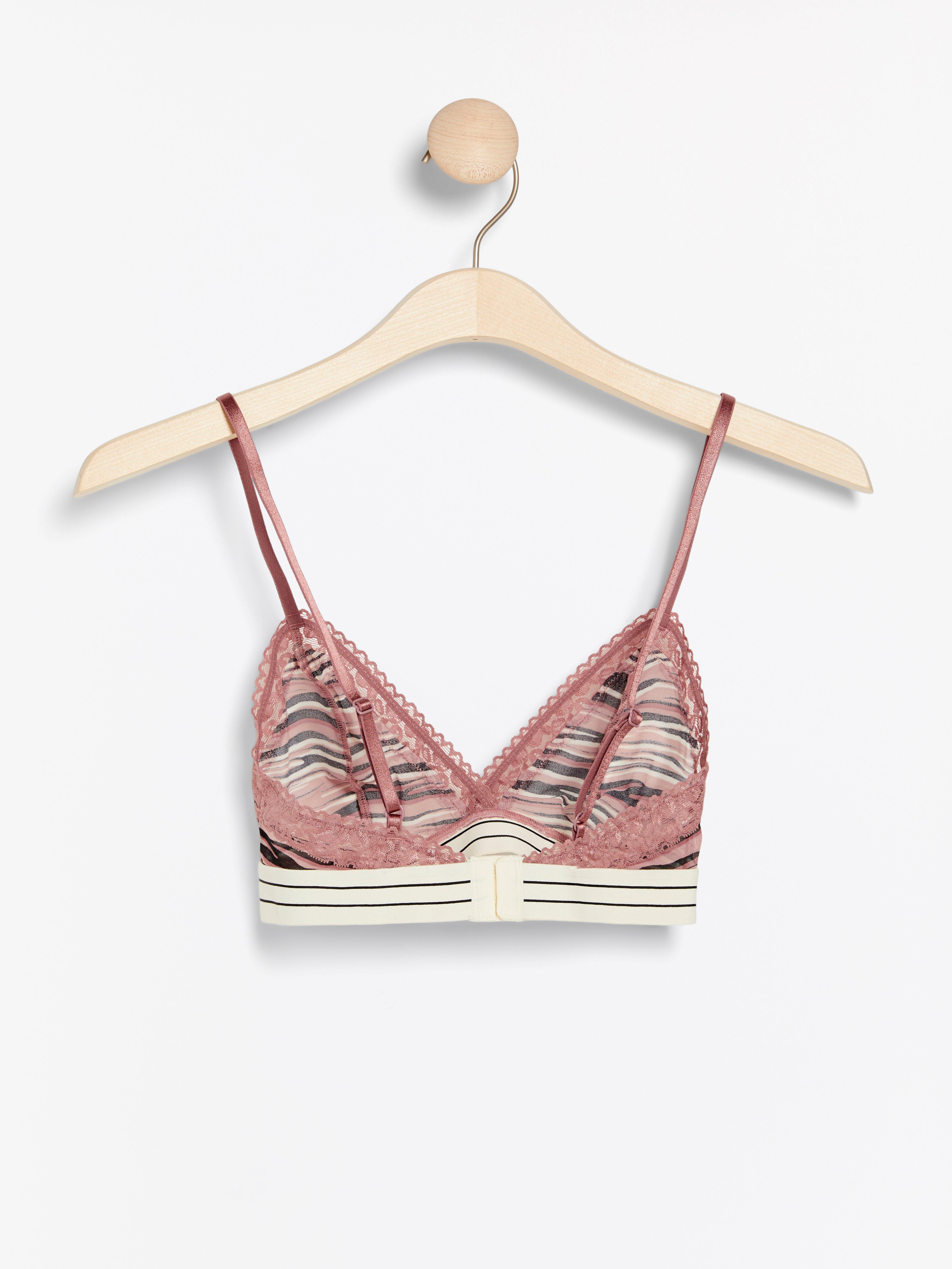 patterned bralette