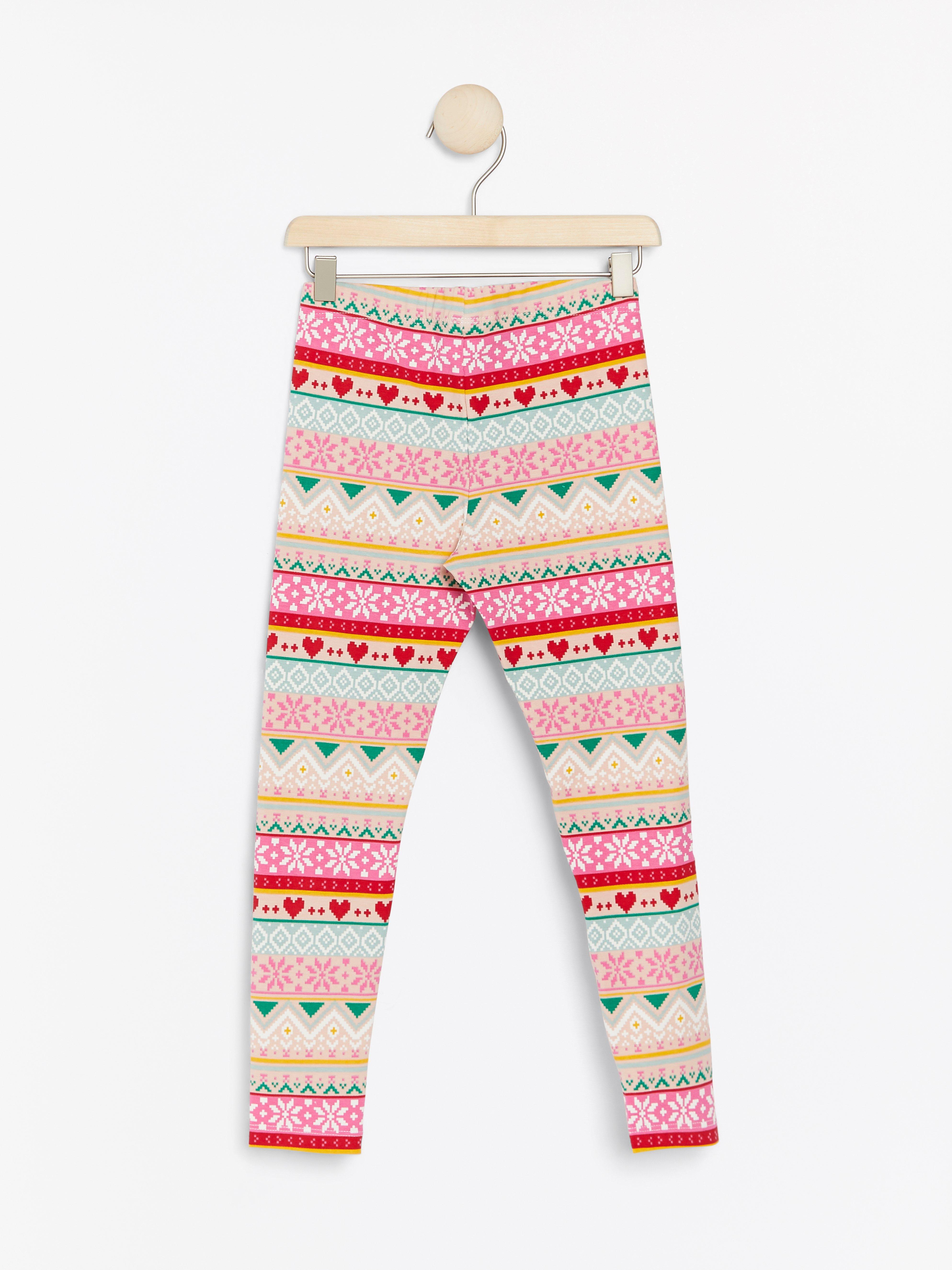 Leggings - Barn - Röd