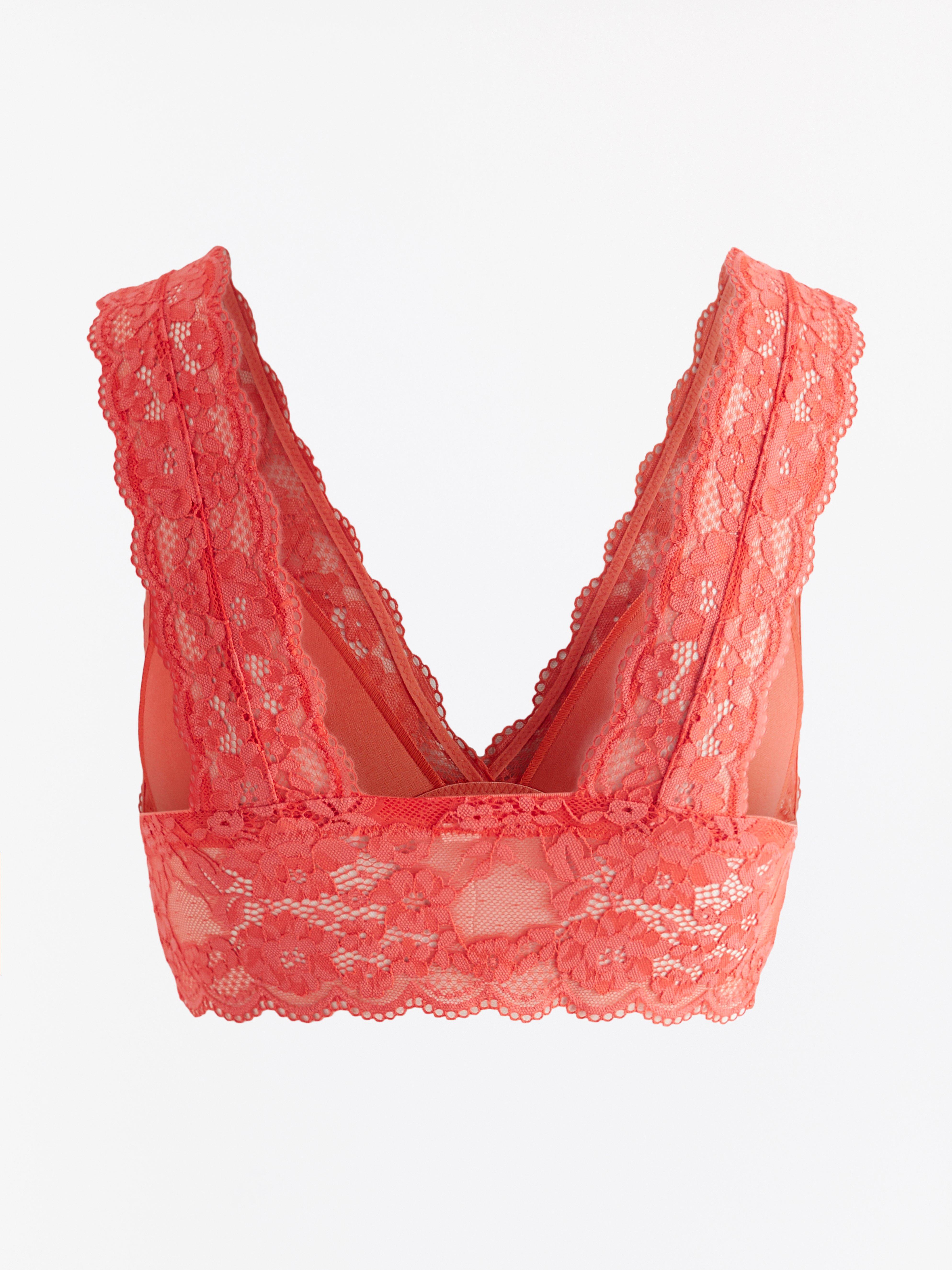 Bralette podprsenka - Spodní prádlo - Korálová