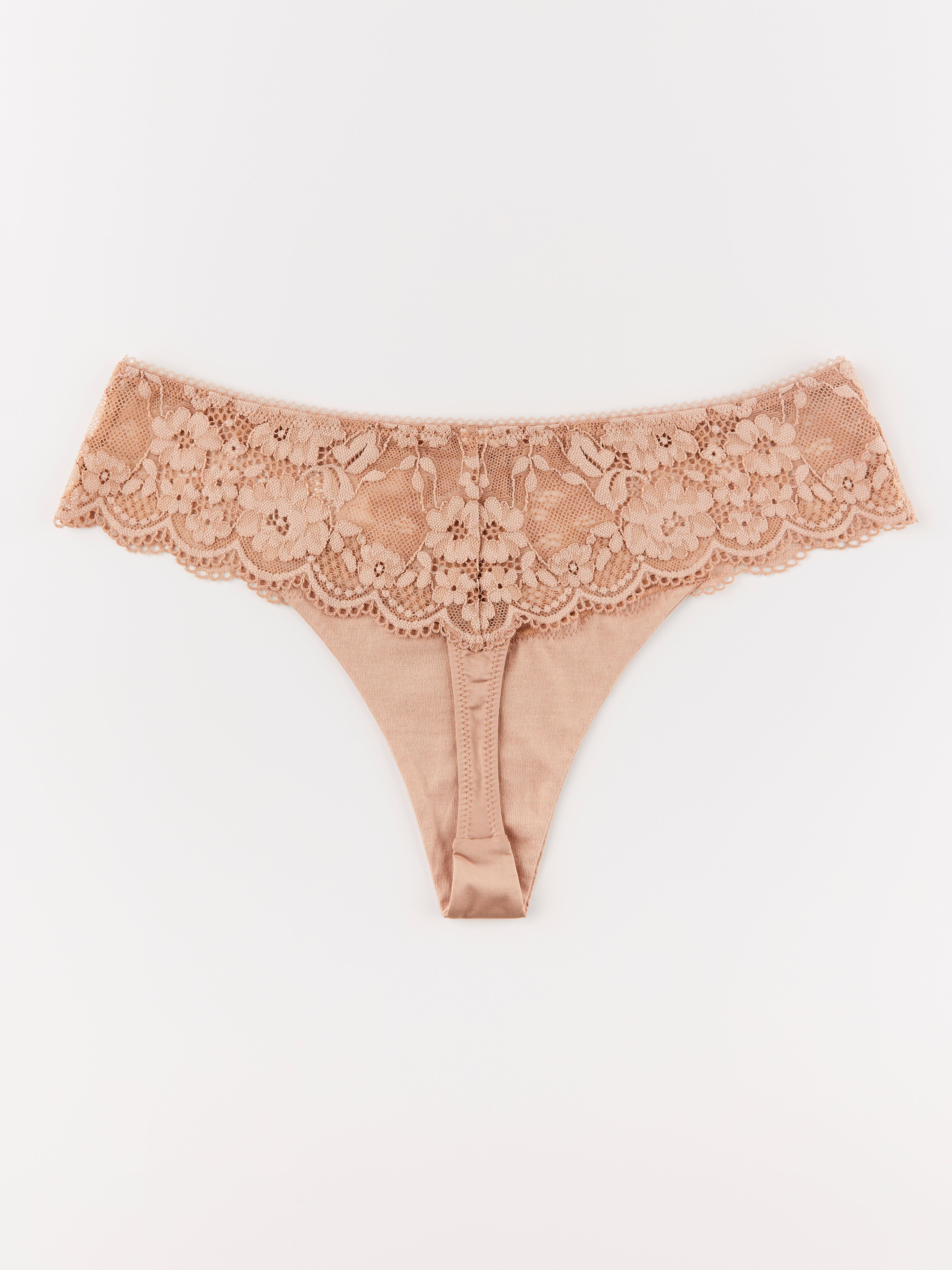 Stringtrosa regular - Underkläder - Beige