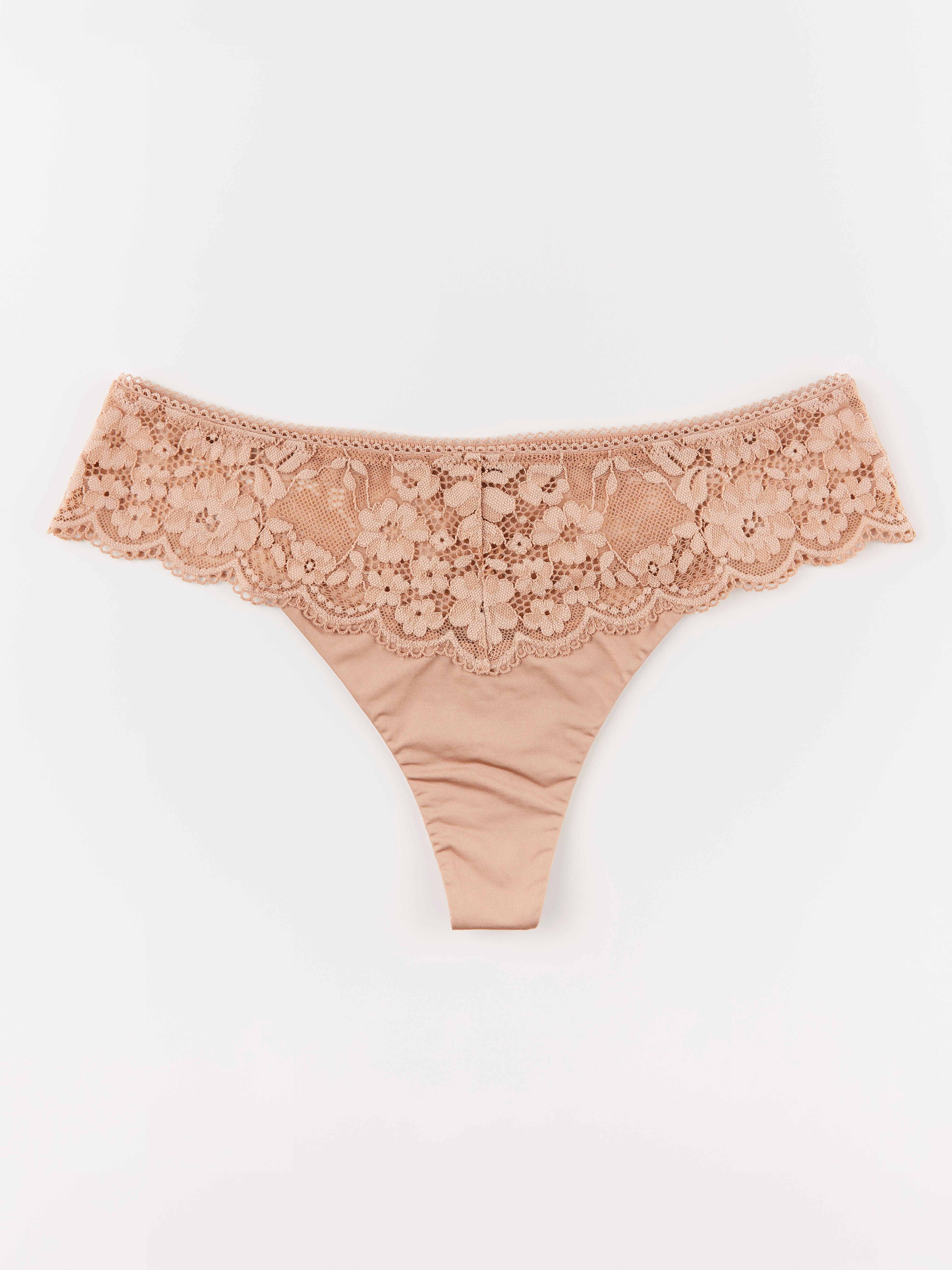 Stringtrosa regular - Underkläder - Beige