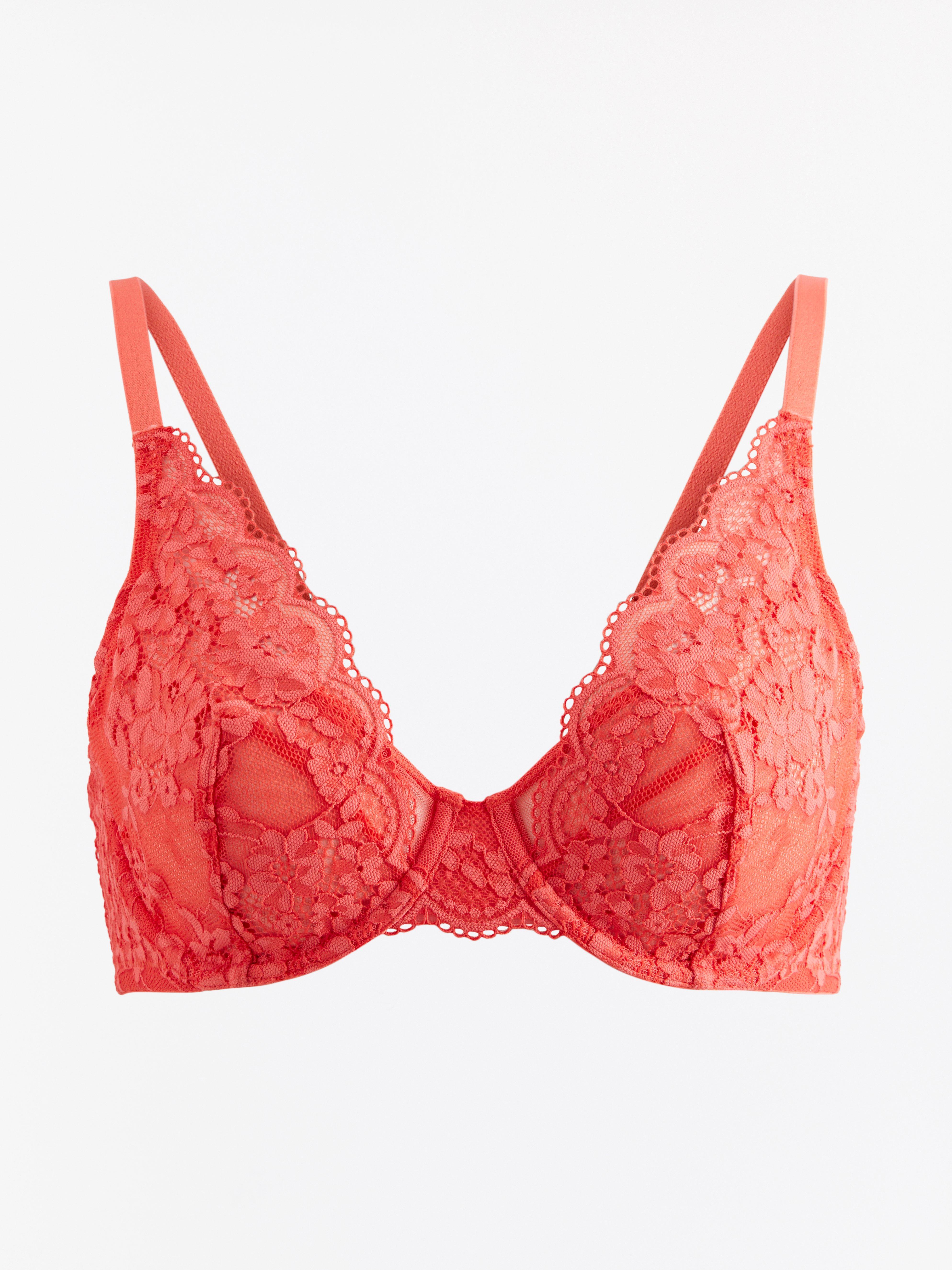 Podprsenka s kosticami Aster - Spodná bielizeň - Korálová