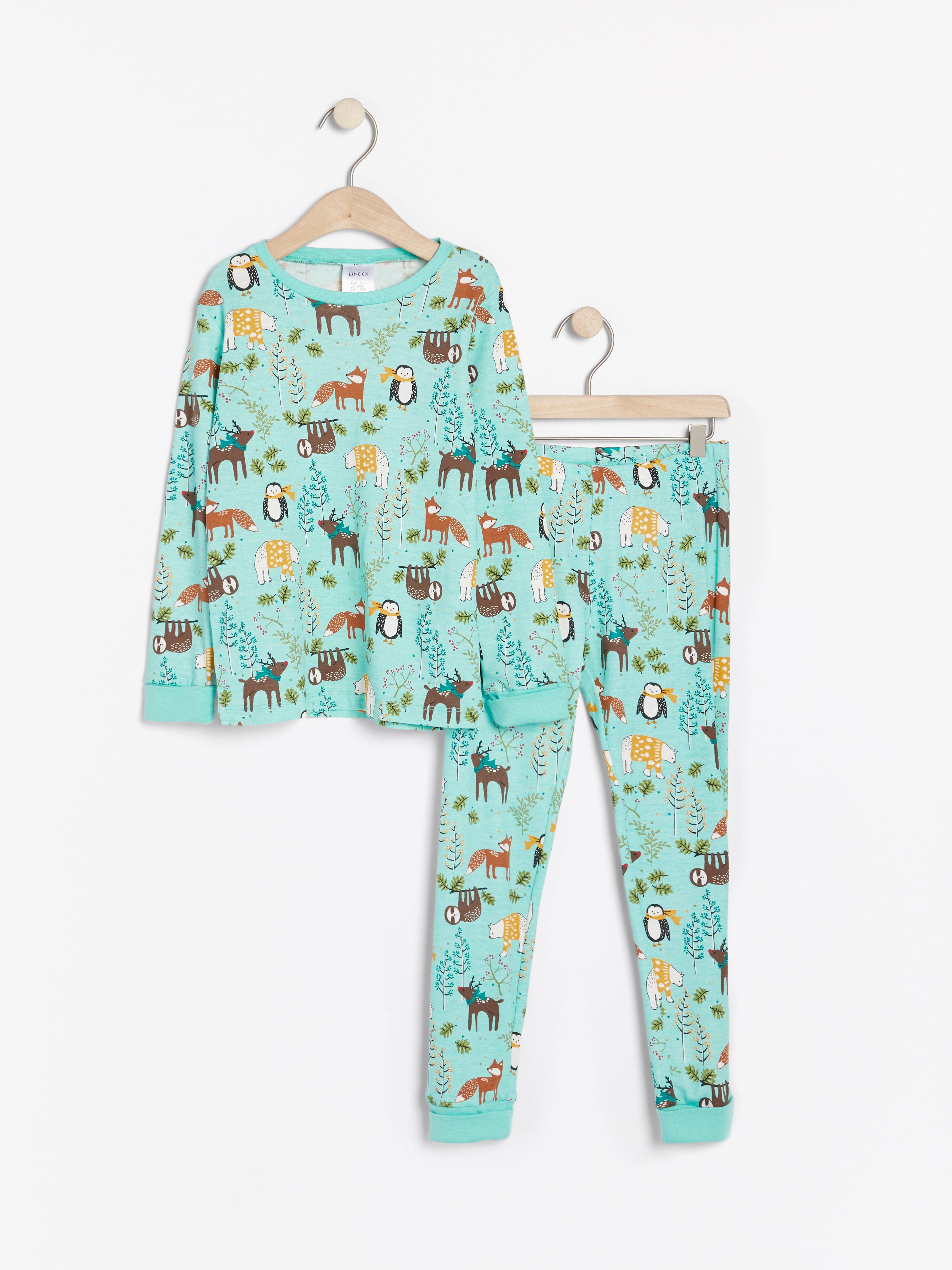 Pyjamas - Barn - Turkos