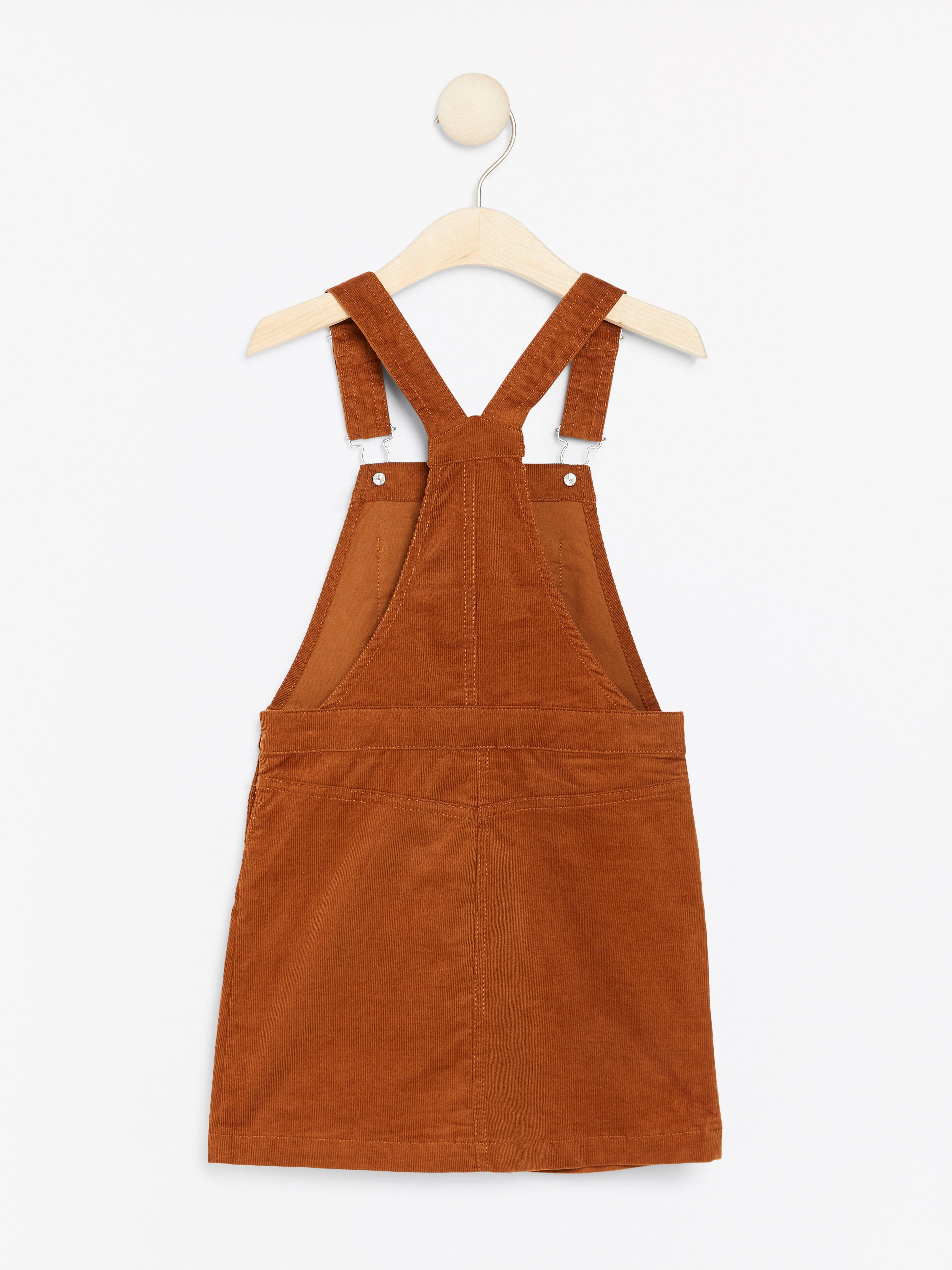 corduroy dungaree dress