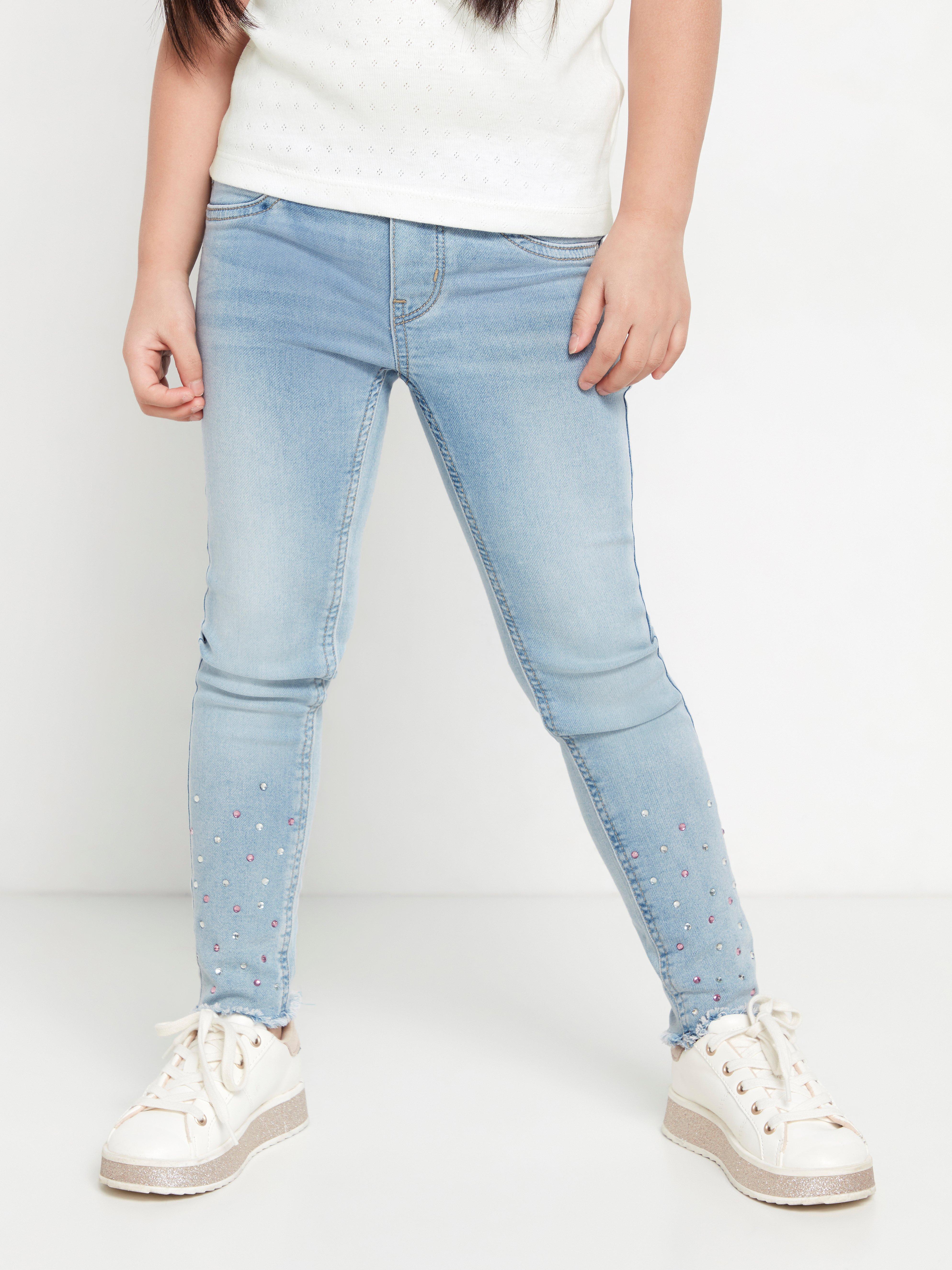 denim with rhinestones