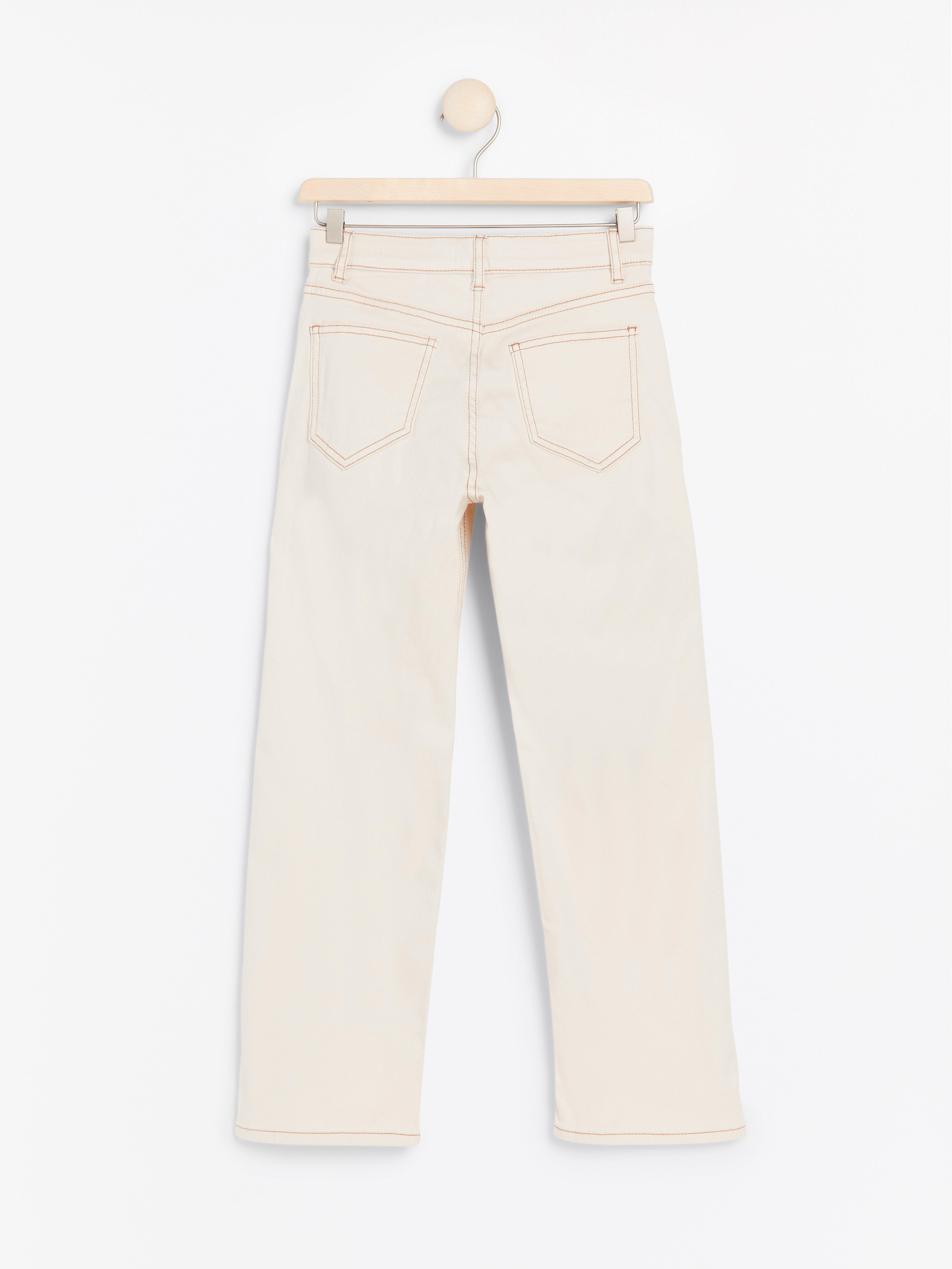 beige jeans