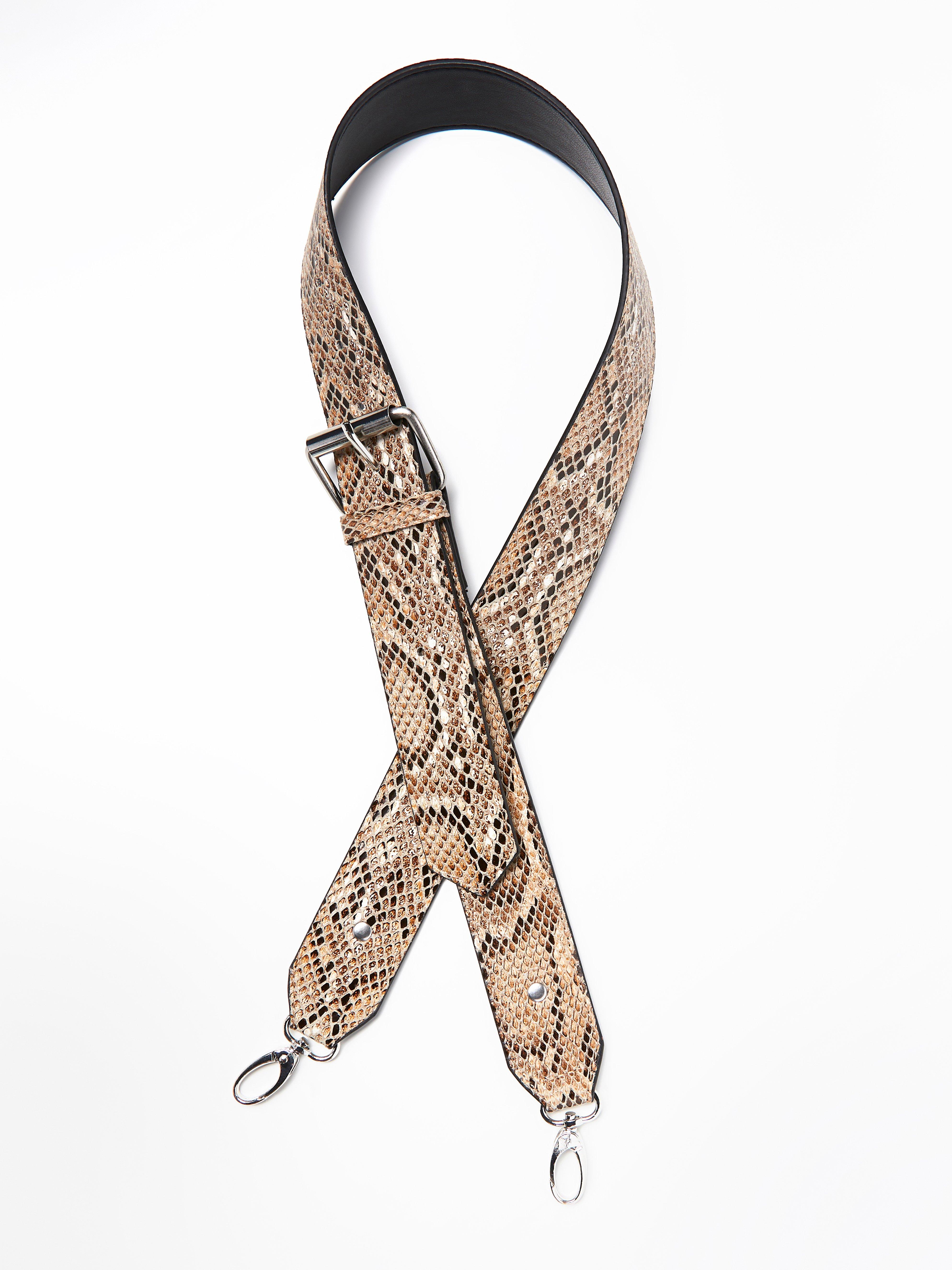 snakeskin bag strap